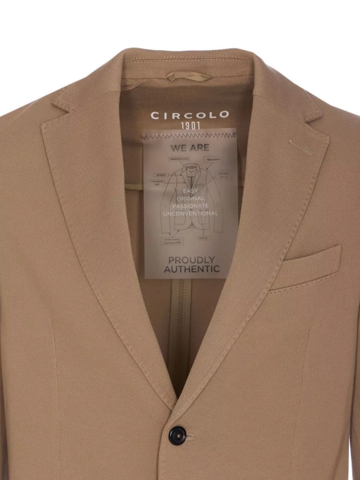 Circolo 1901 Notch Lapel Single-Breasted V-Neck Jacket