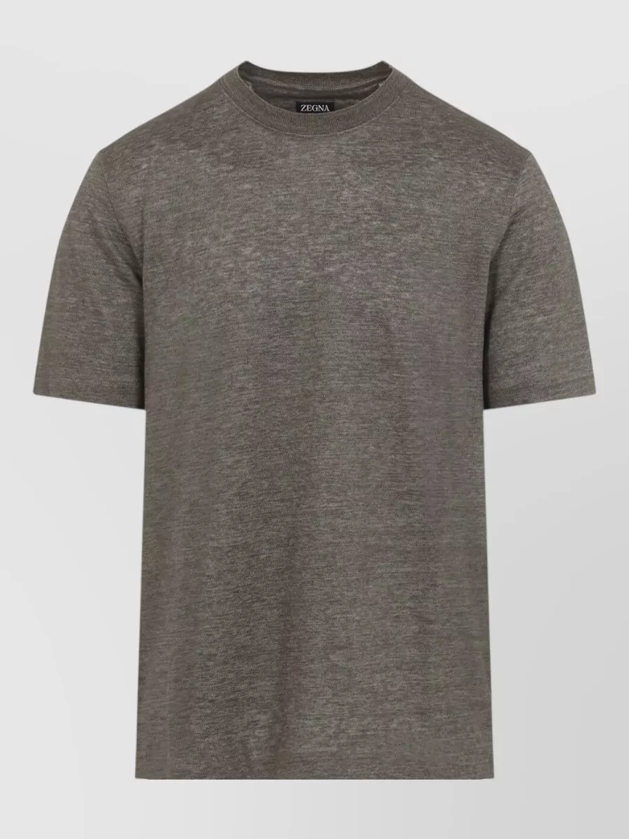 Zegna Linen Regular-Fit Short-Sleeve T-Shirt