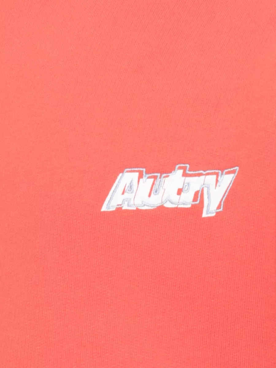 Autry Round Neck Cotton Sweatshirt Long Sleeves