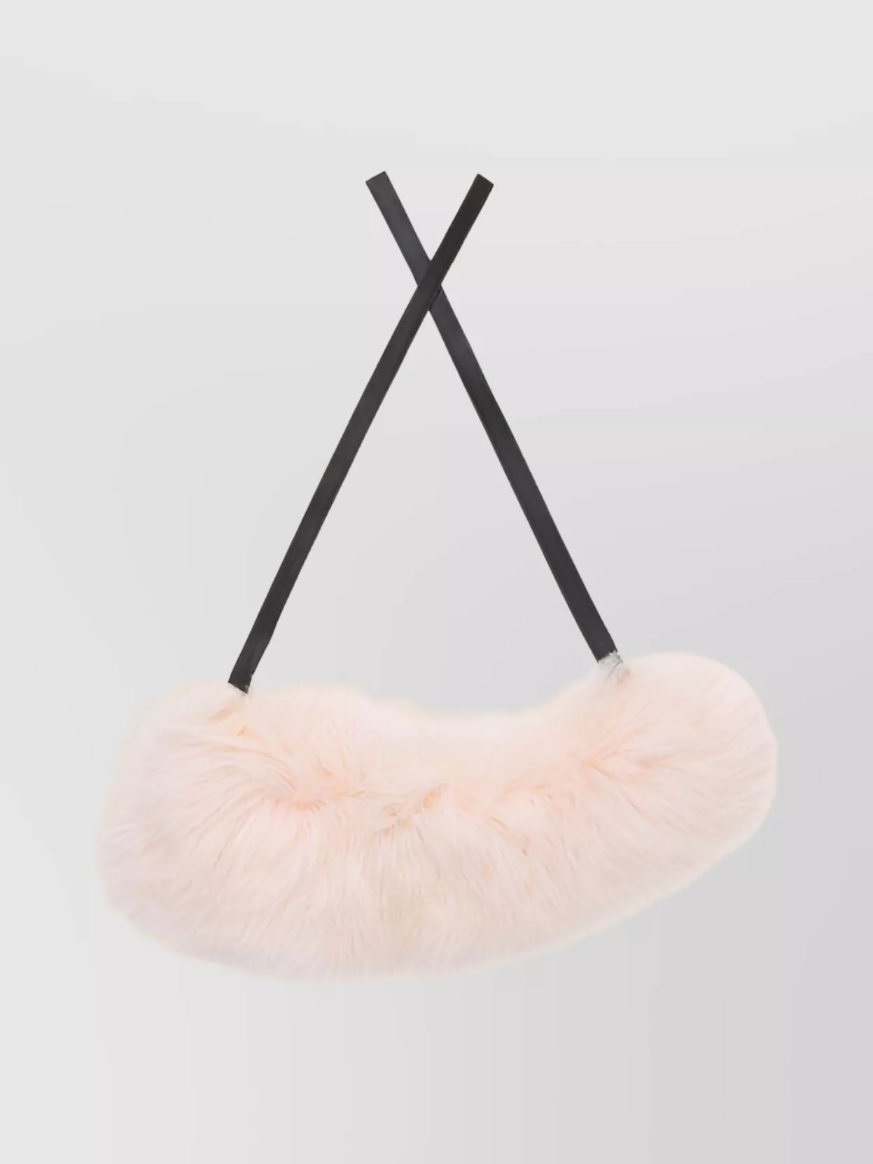 Marni Shearling Self-tie Scarf In Pink