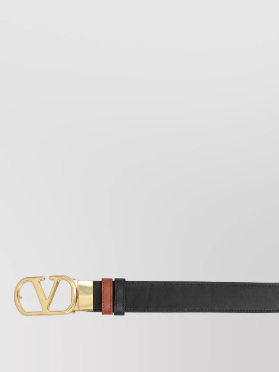 Valentino Garavani Leather Reversible Belt