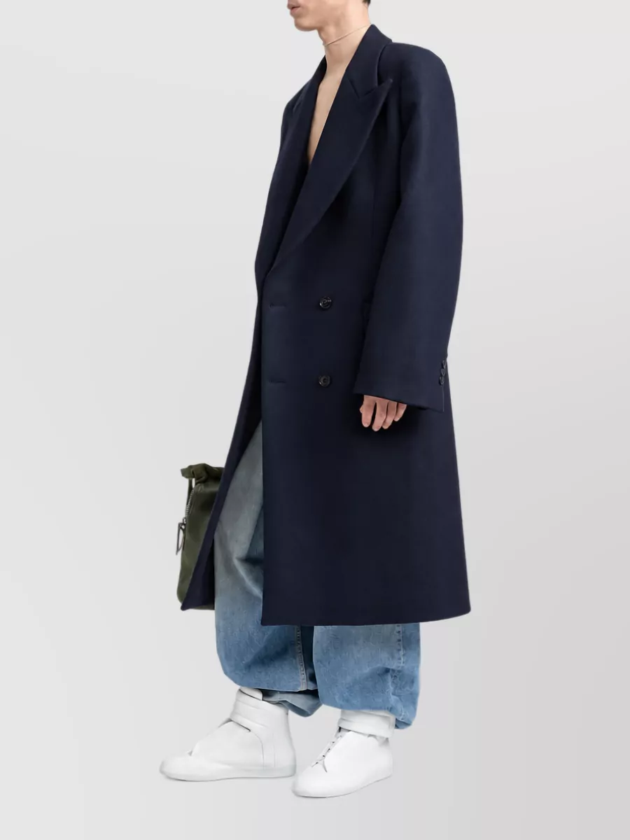 Maison Margiela Wool Double-Breasted Coat