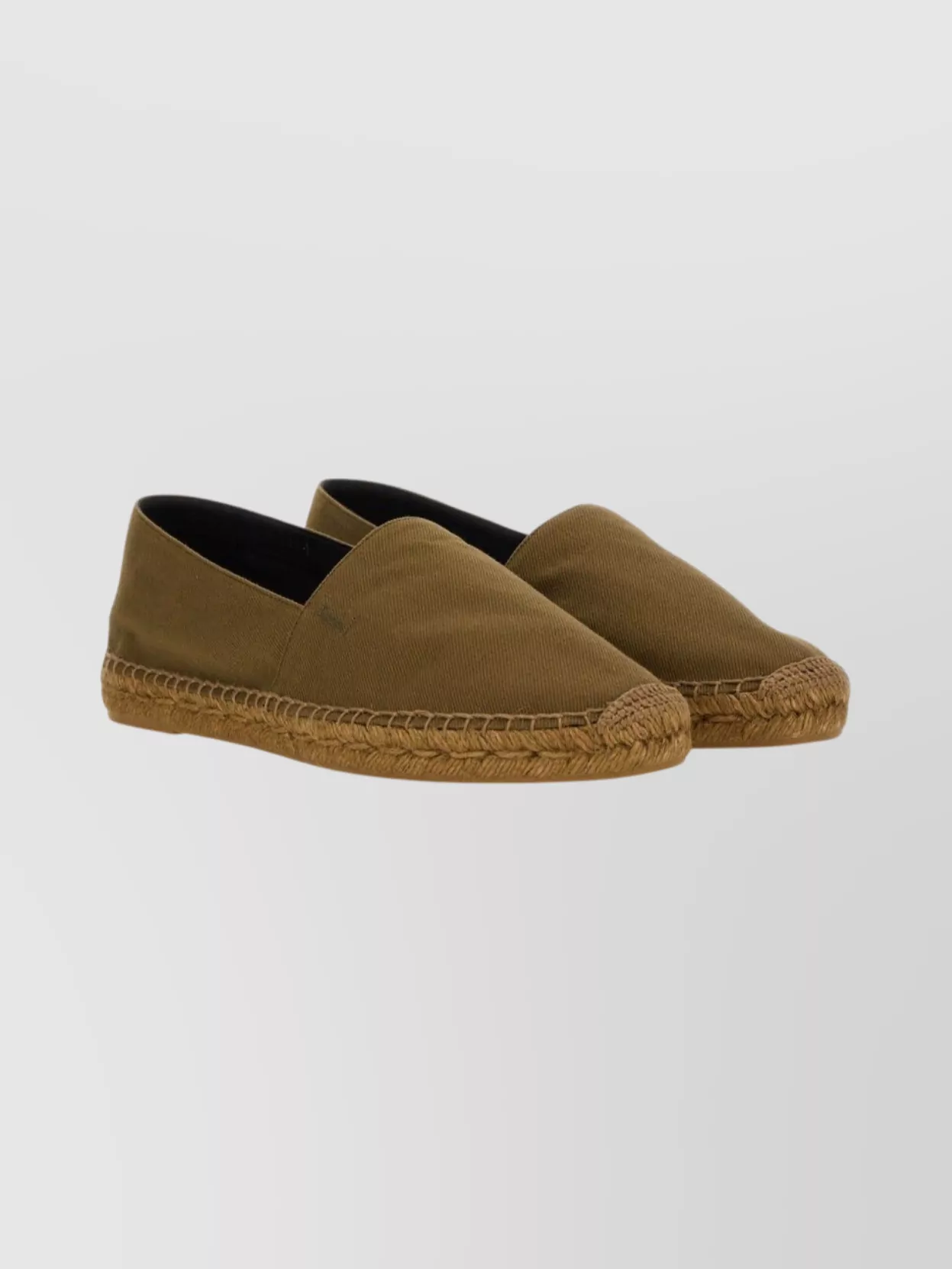 Saint Laurent Cotton Canvas Espadrille Jute Sole