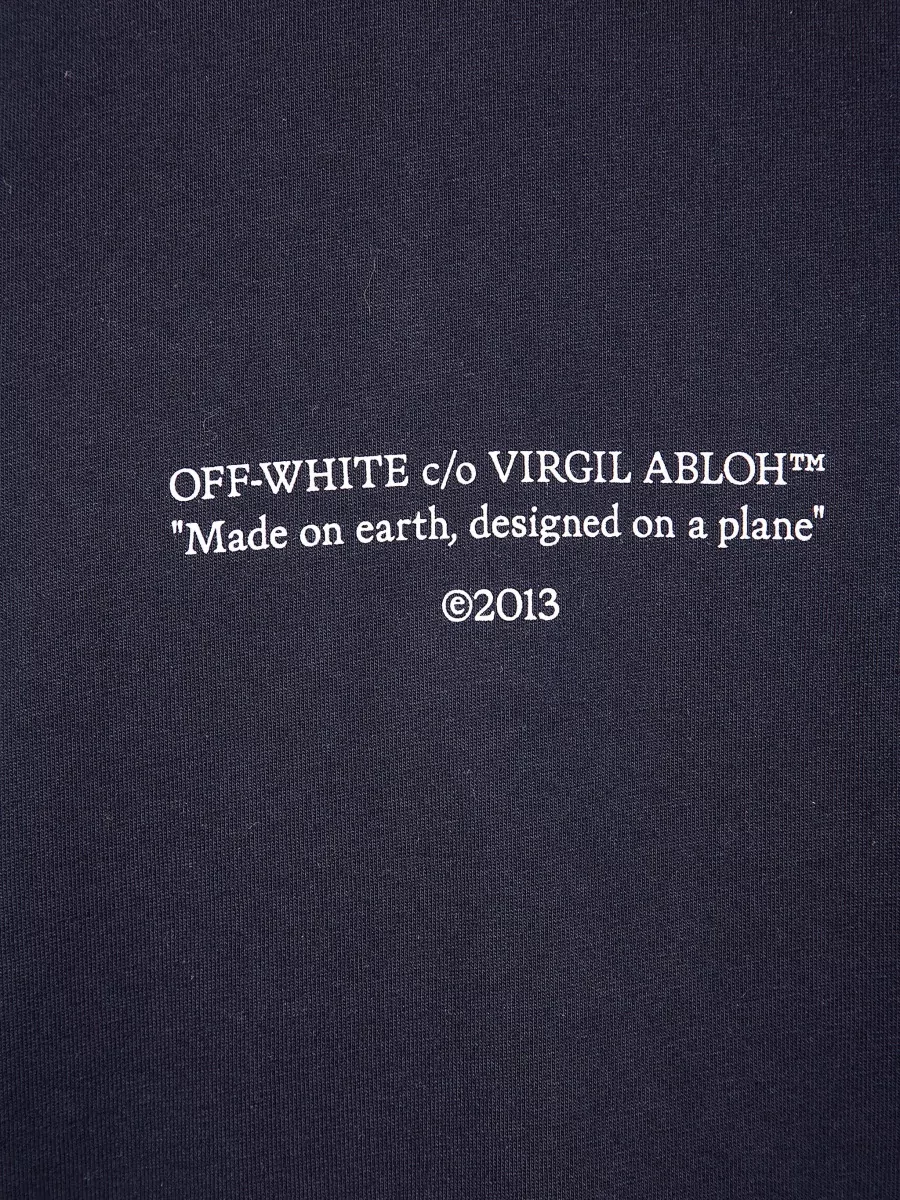 Off-White Cotton Short-Sleeve T-Shirt