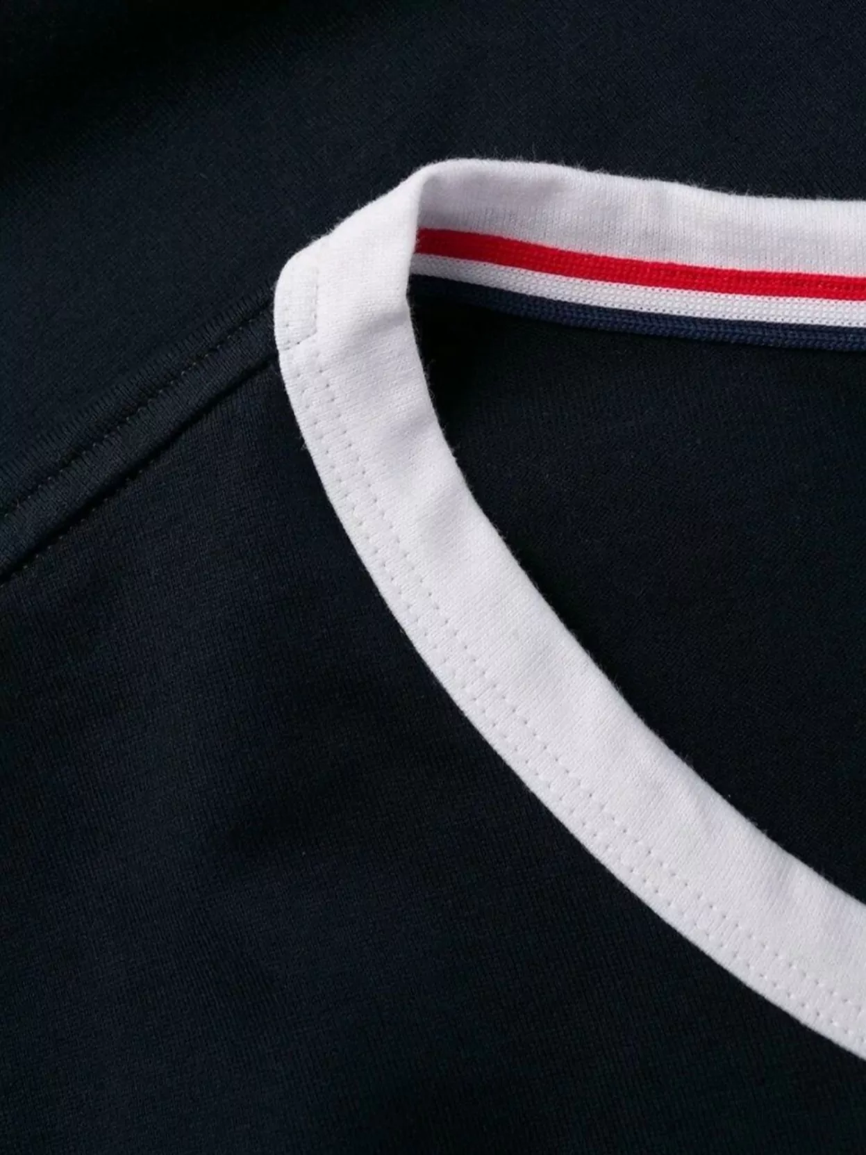 Thom Browne Ringer T-Shirt Crew Neck Contrast Trim