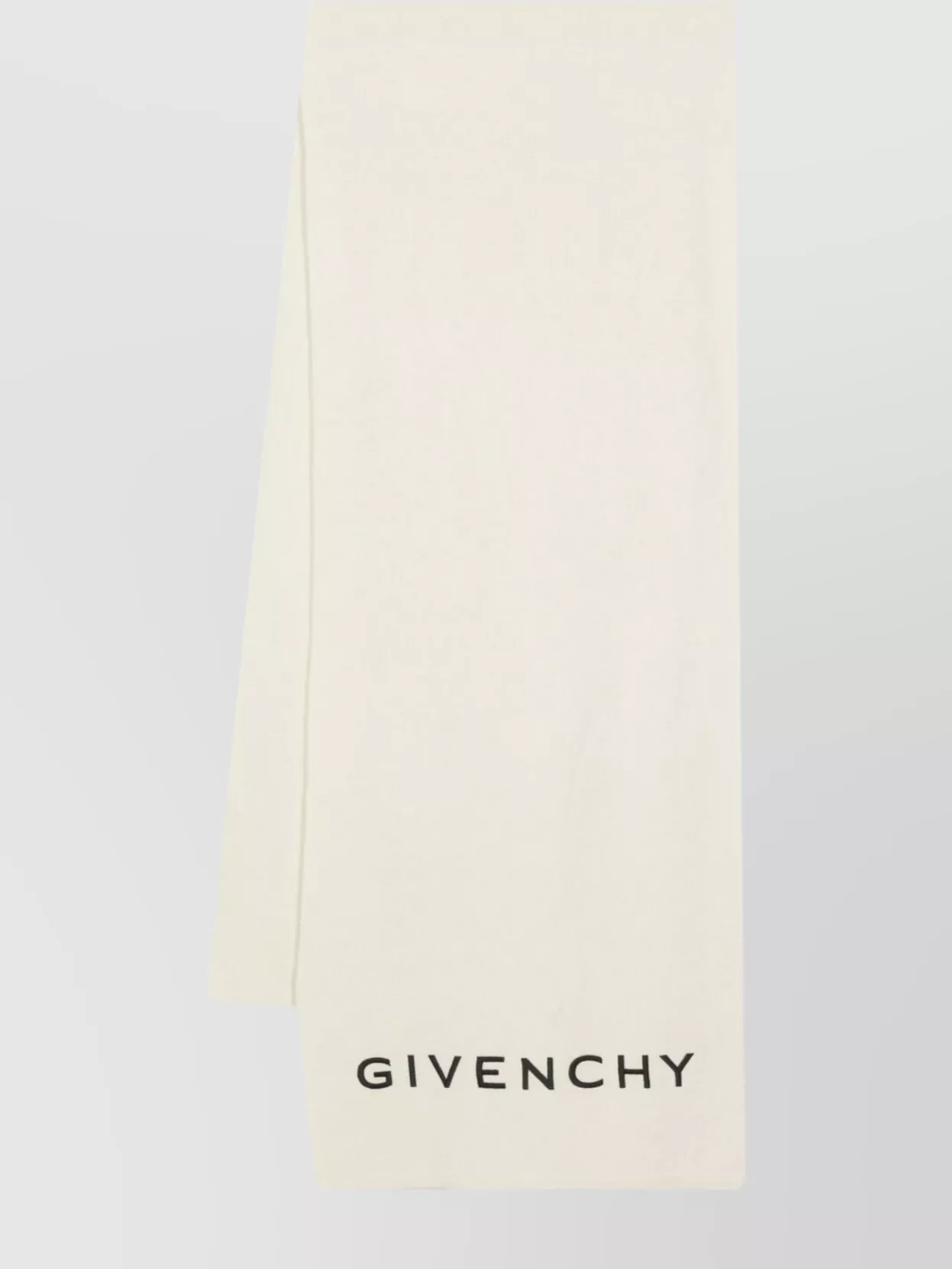 Shop Givenchy Adjustable Fringed Wool-cashmere Scarf In White