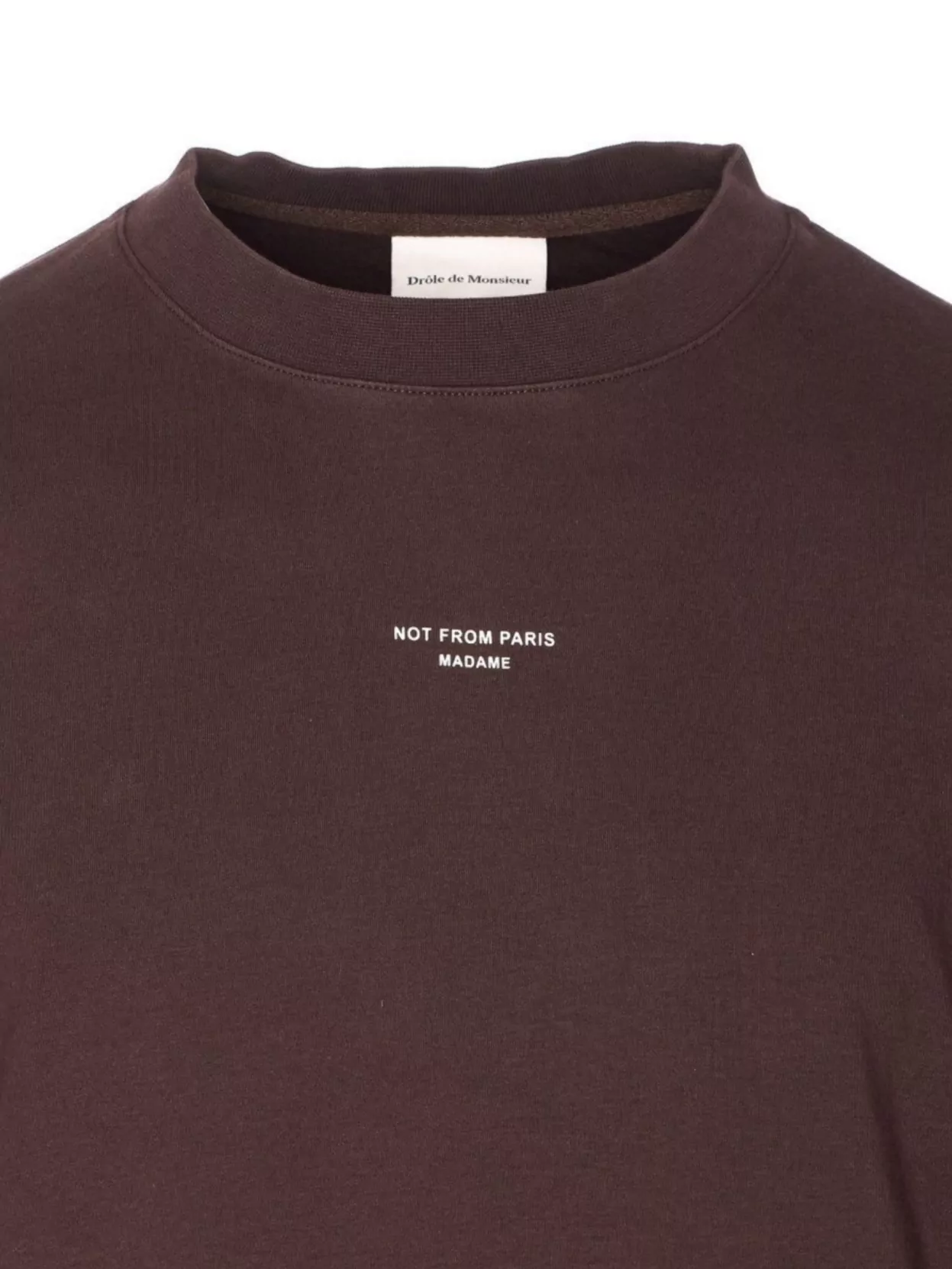 Drôle De Monsieur Crewneck Logo Print T-Shirt