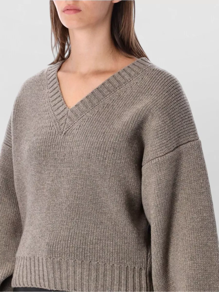 Róhe Wool V-Neck Sweatshirt