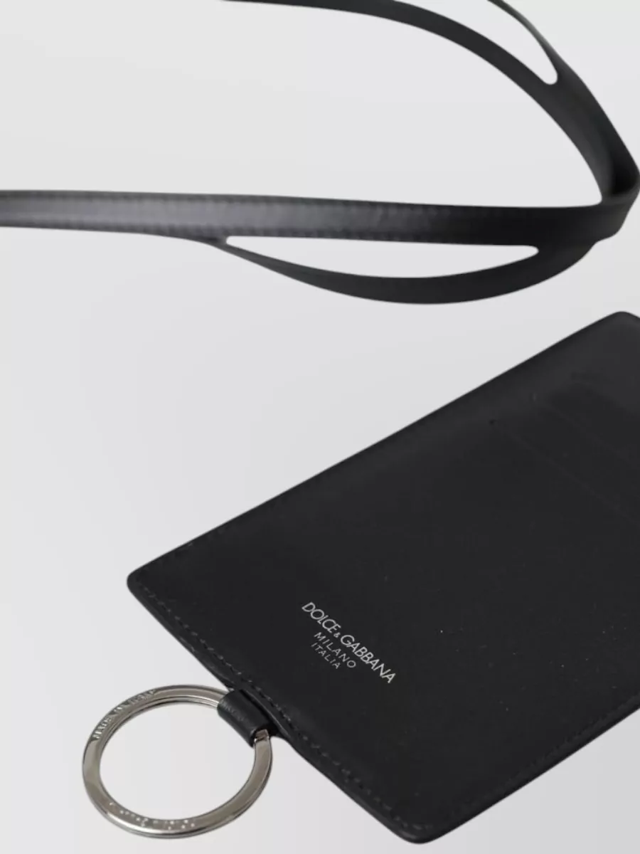 Dolce&Gabbana Leather Lanyard Card Holder