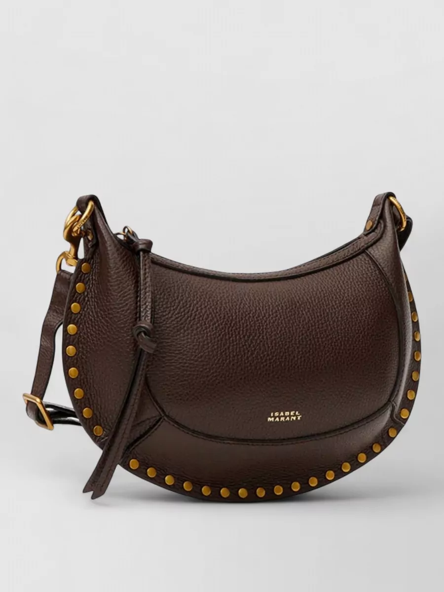 Isabel Marant Oskan Moon Leather Shoulder Bag