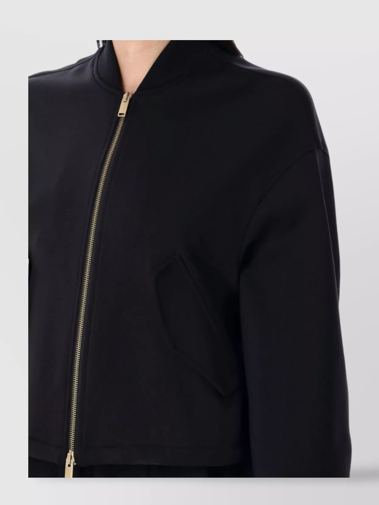 Fabiana Filippi Cropped Scuba Windbreaker Jacket