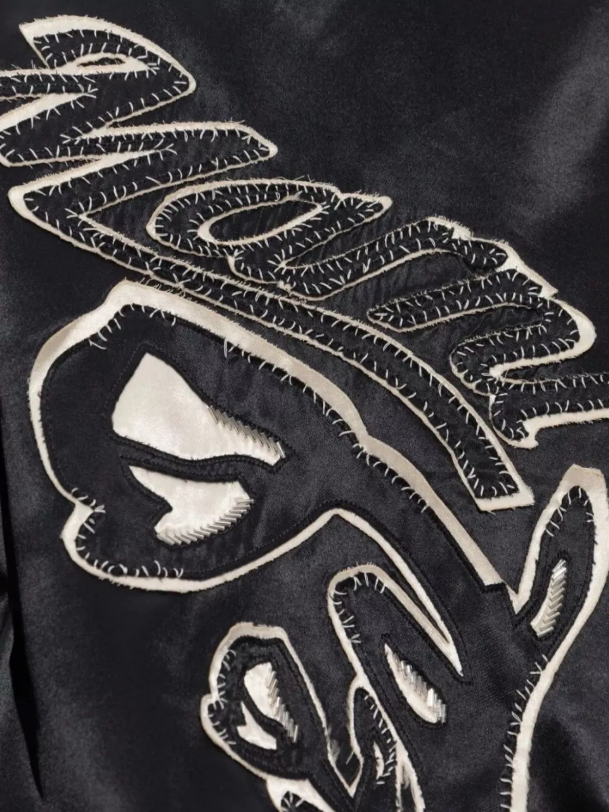 Marni Satin Bomber Jacket Embroidered Back