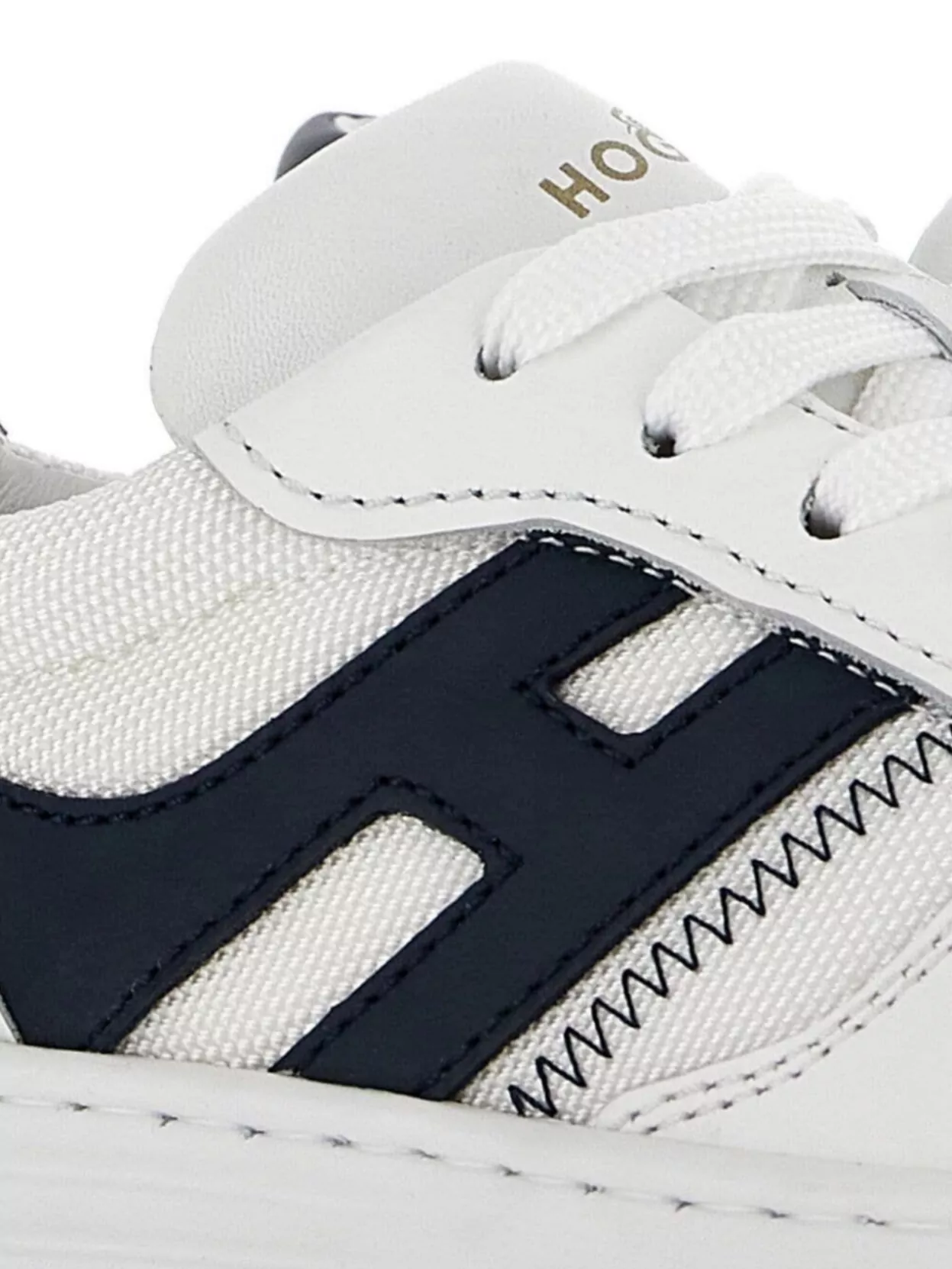 Hogan Panel Sneakers With Perforated Toe And Rubber Sole