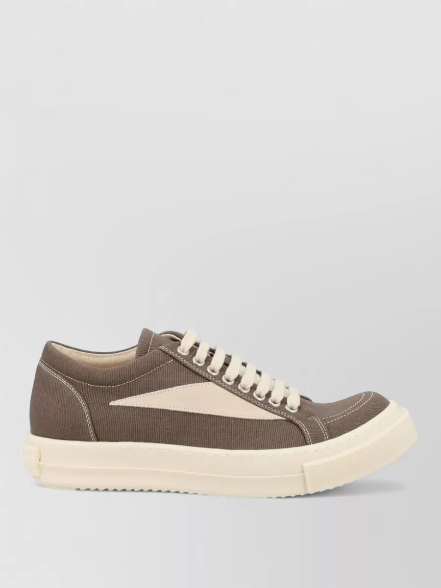 Rick Owens Drkshdw Canvas Lace-Up Sneakers