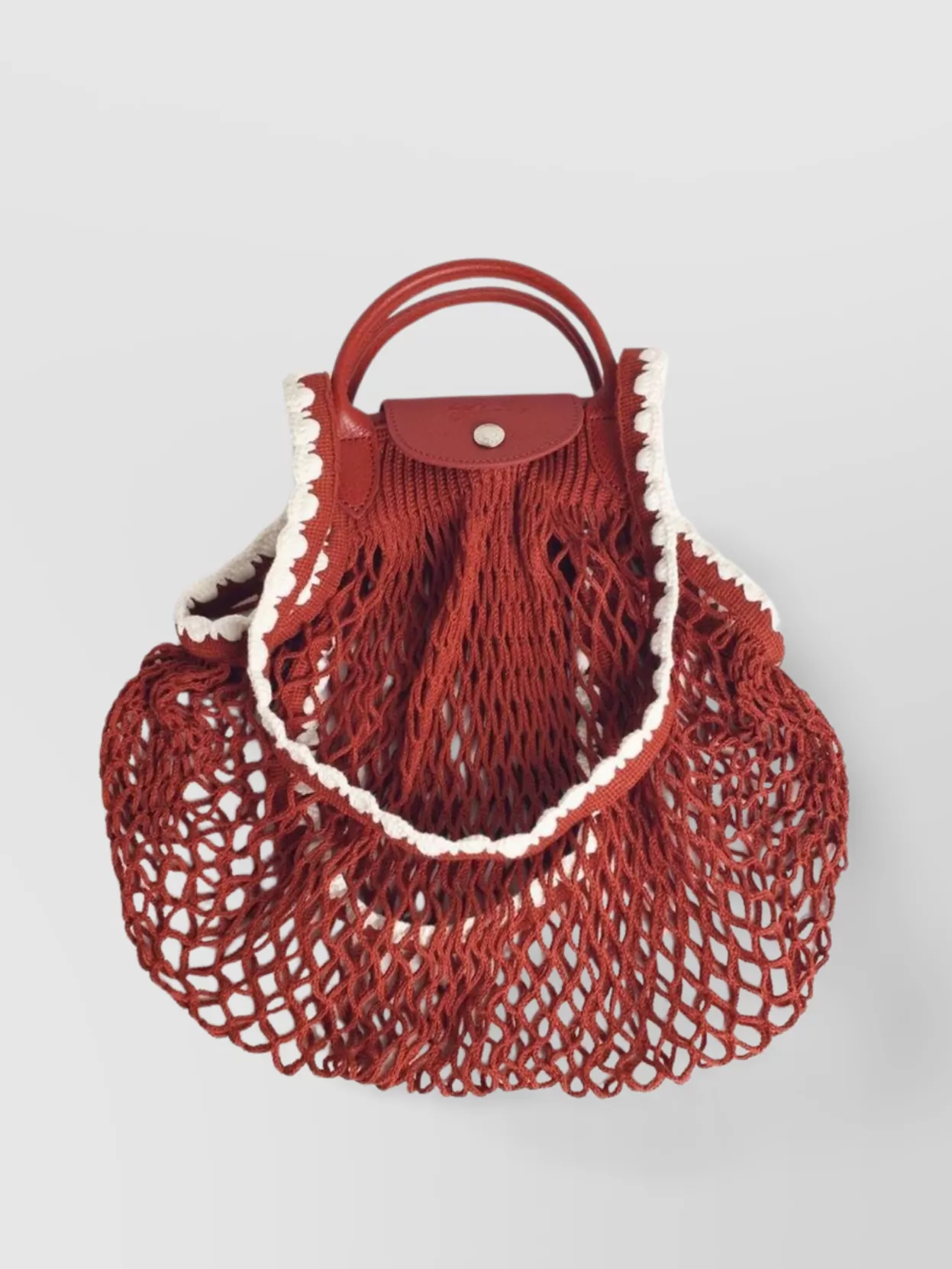 Longchamp Mesh Top Handle Shoulder Bag