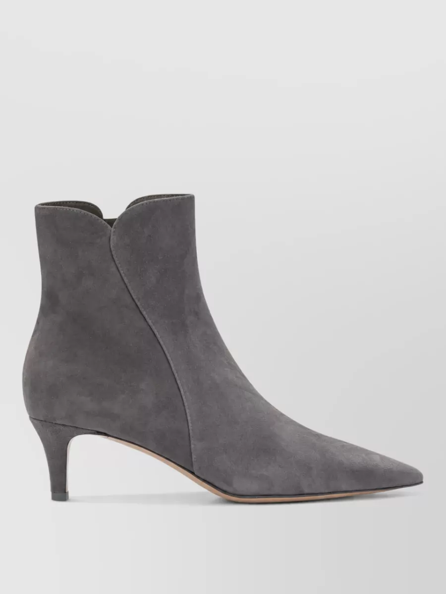 Gianvito Rossi Suede Leather Ankle Boots