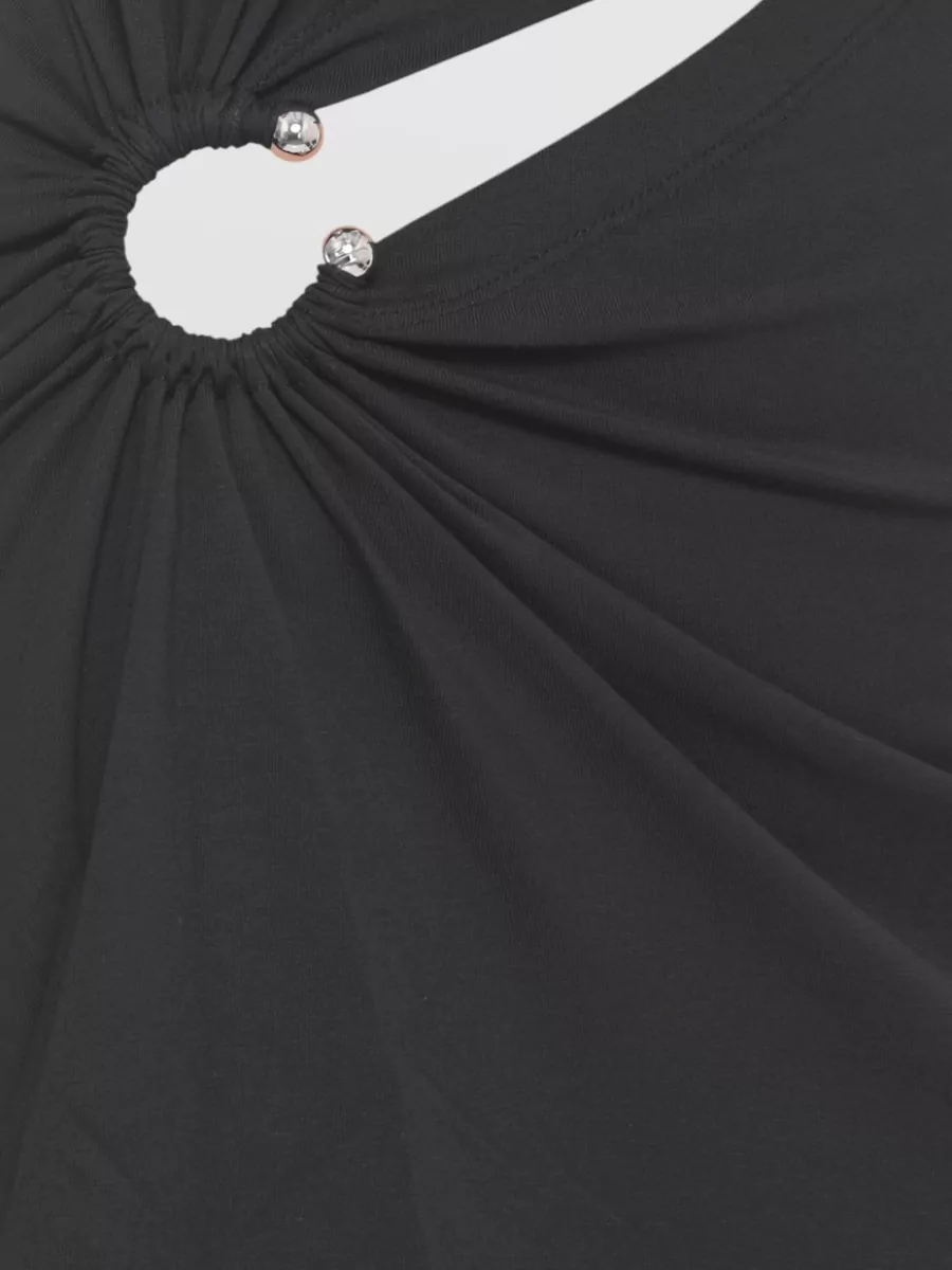 Paco Rabanne Cotton Cutout Mini Dress