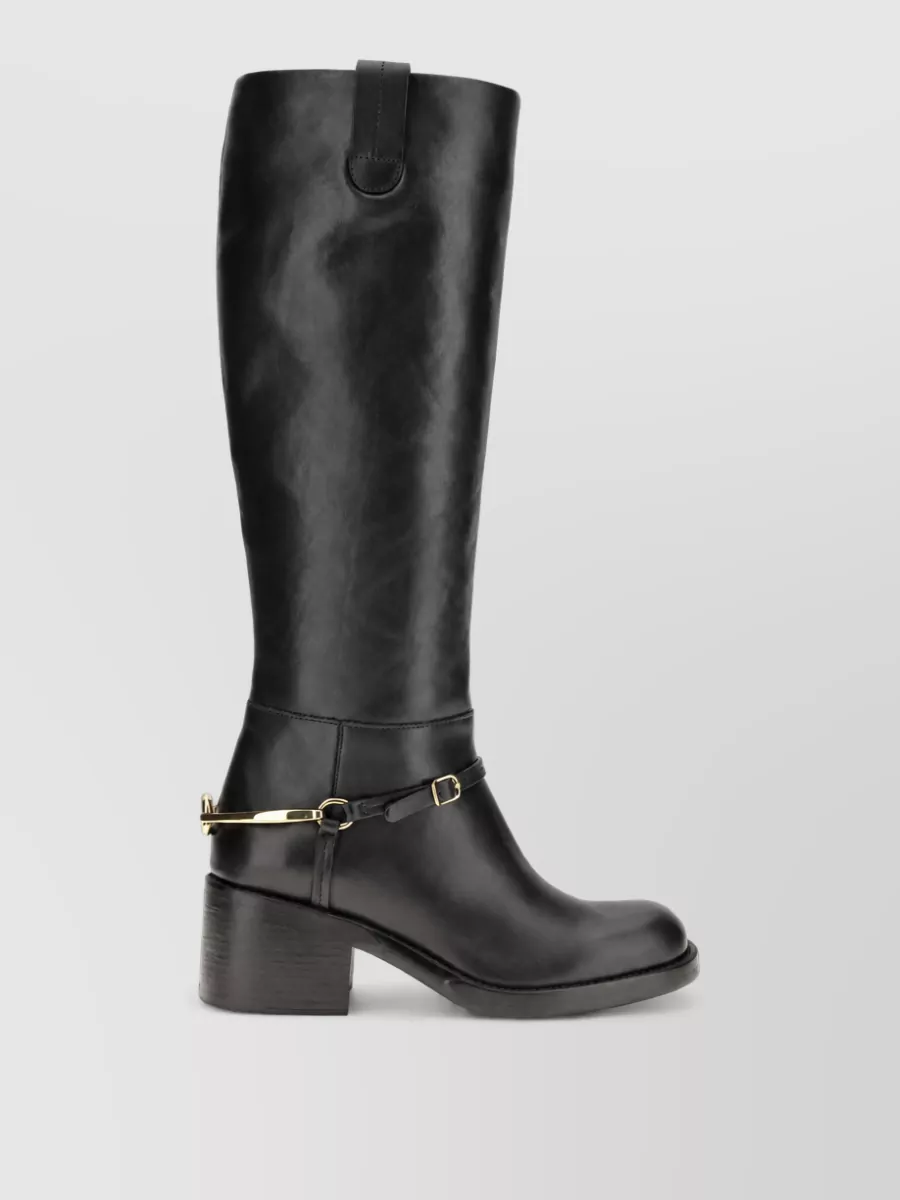 Chloé Leather Riding Boots