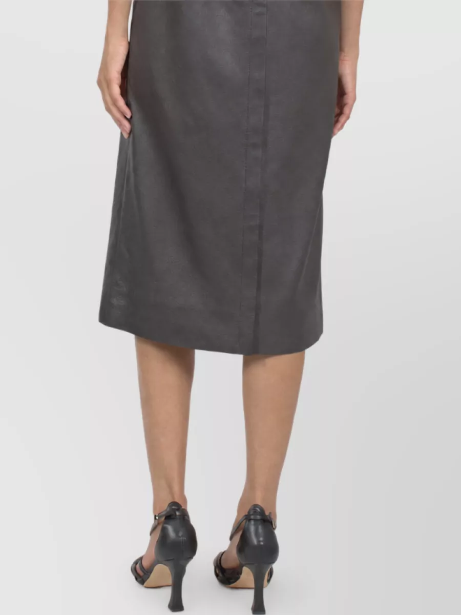 Fendi Leather Midi Dress
