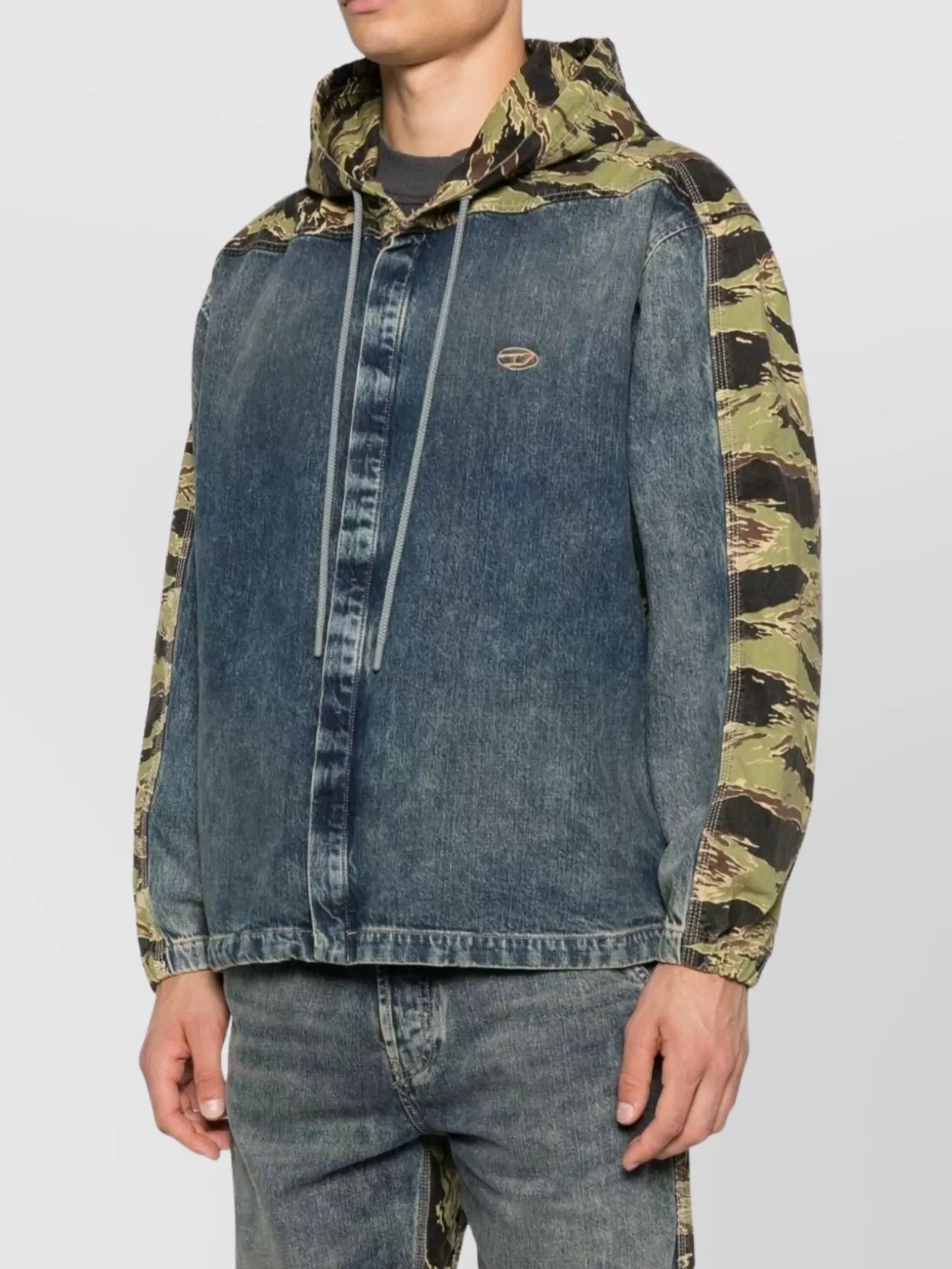 Diesel Camouflage Blazer Hood Drawstring