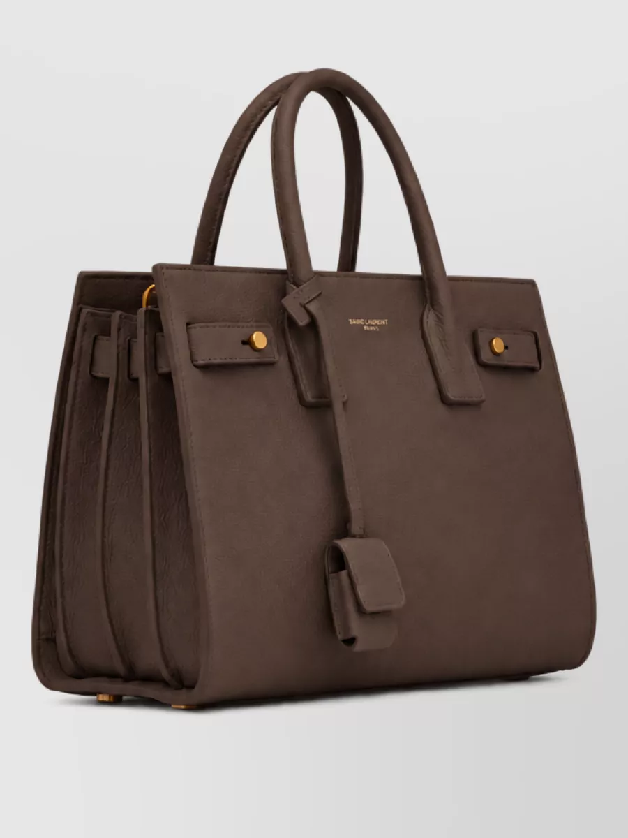 Saint Laurent Sac De Jour Leather Shoulder Bag