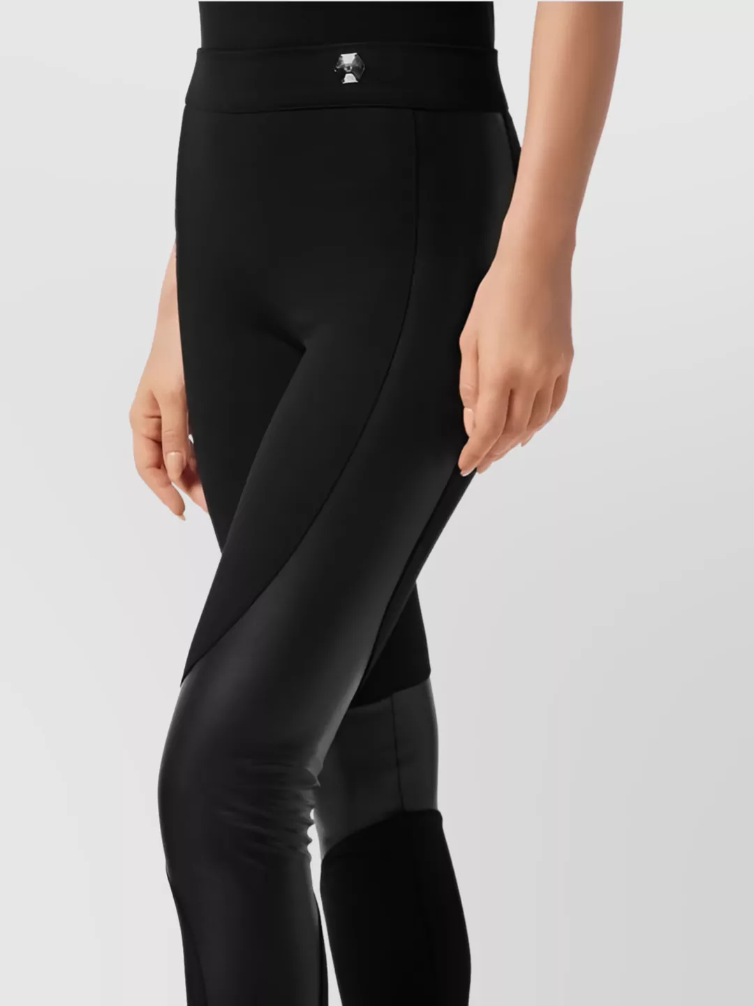 Philipp Plein Stretch Fit Ankle Length Trousers With Panels