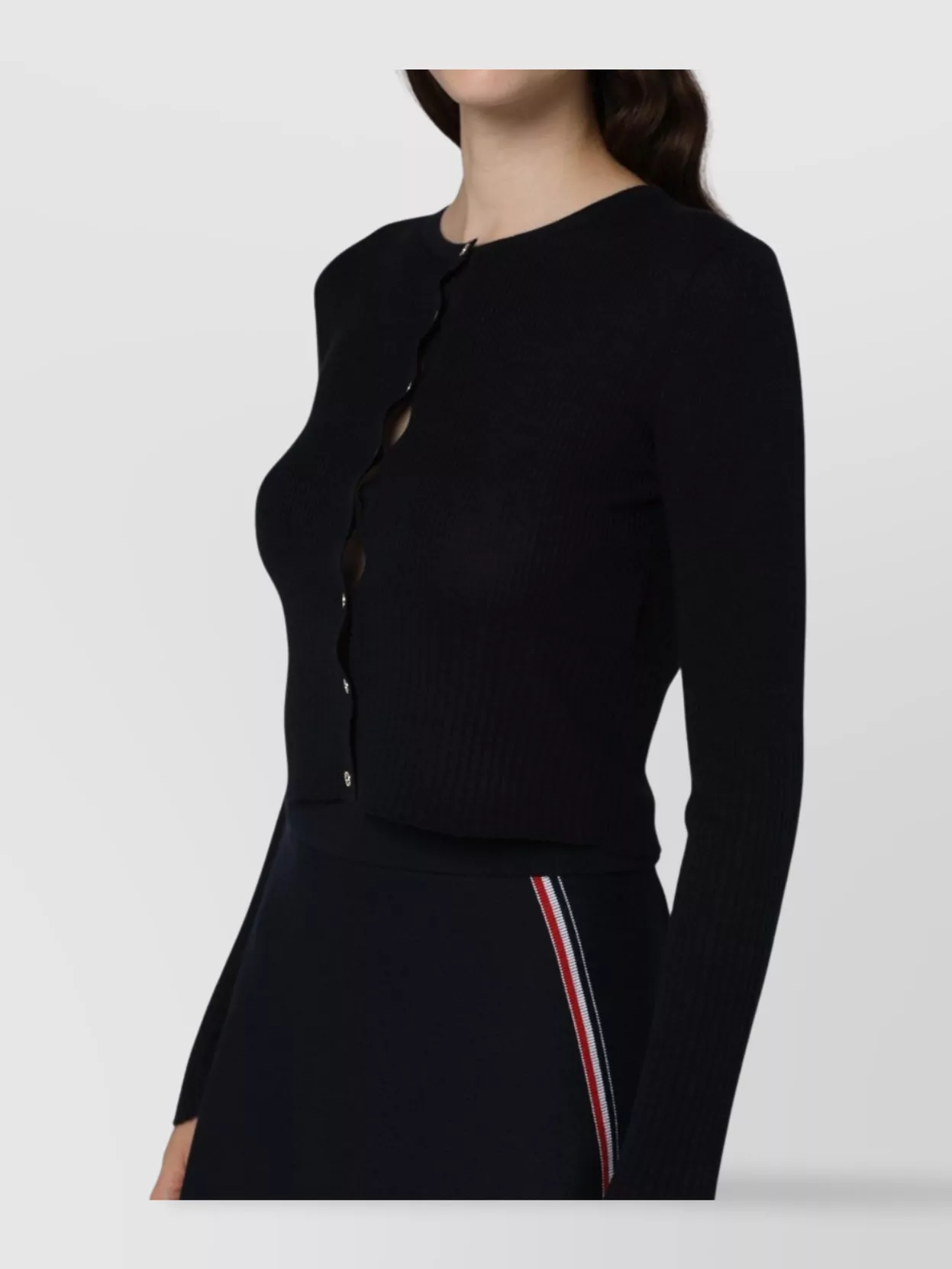 'S MAX MARA WOOL AND SILK CARDIGAN WITH RIBBED TEXTURE