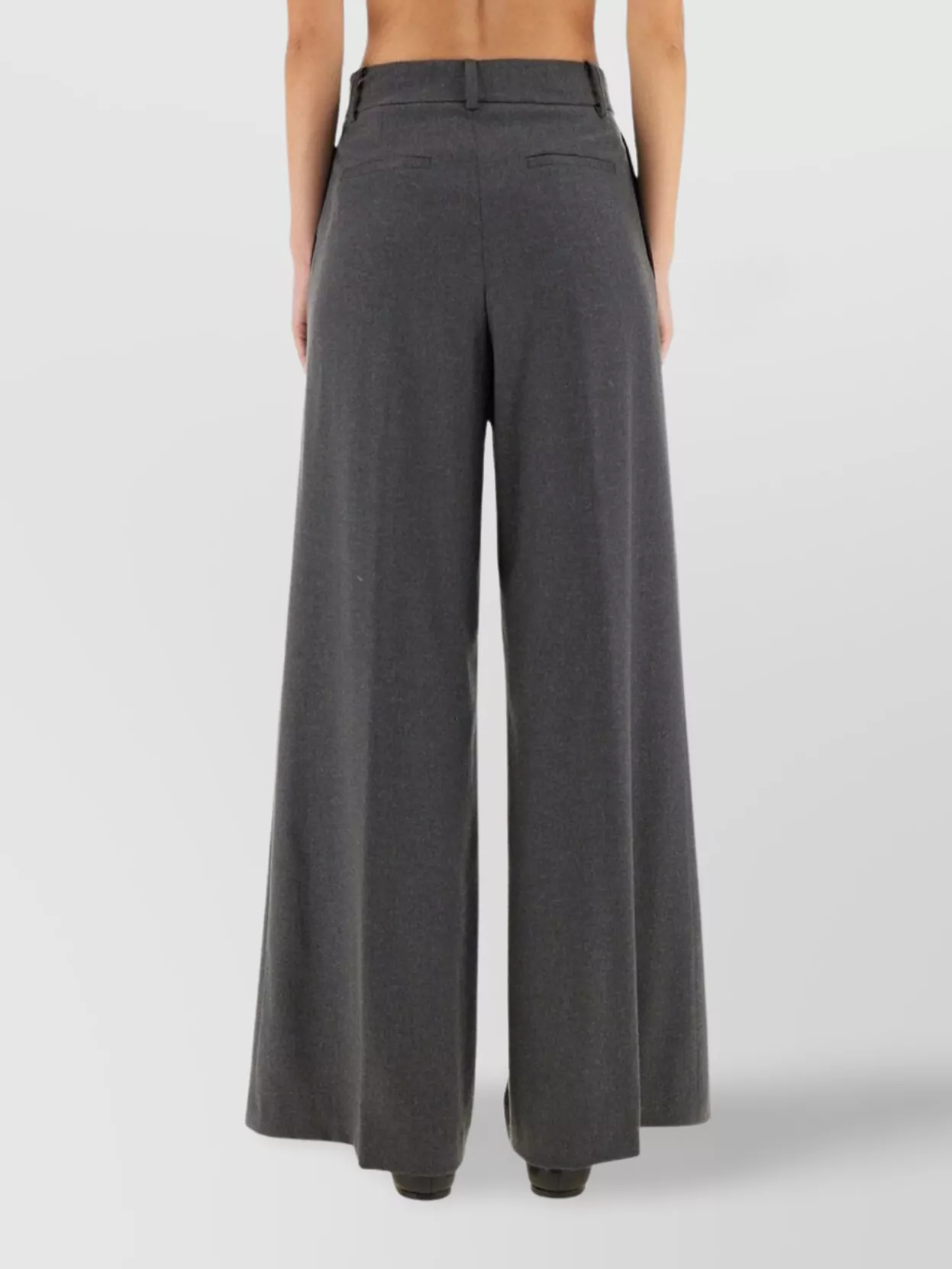 Herno Wide Leg Resort Trousers Pockets