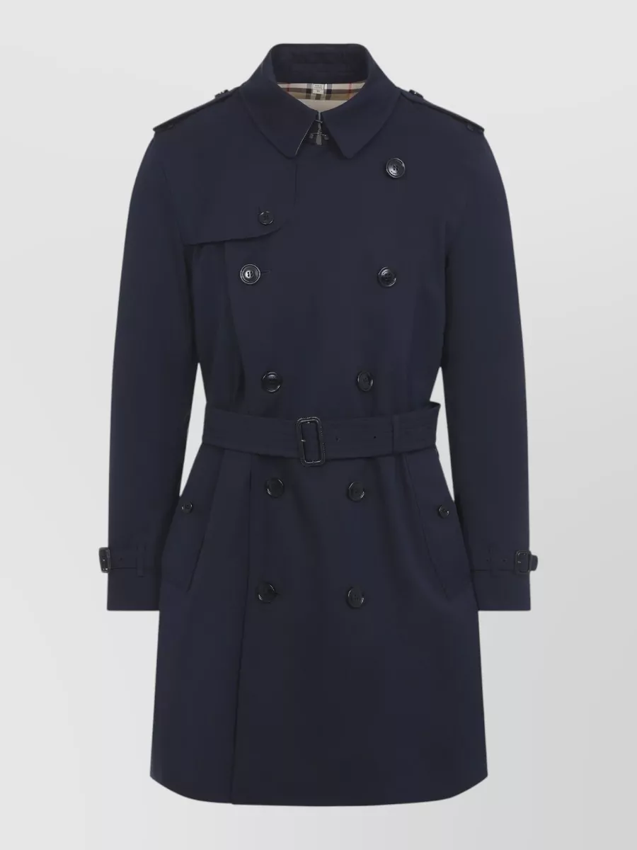 Burberry cotton double-breasted belted trench coat