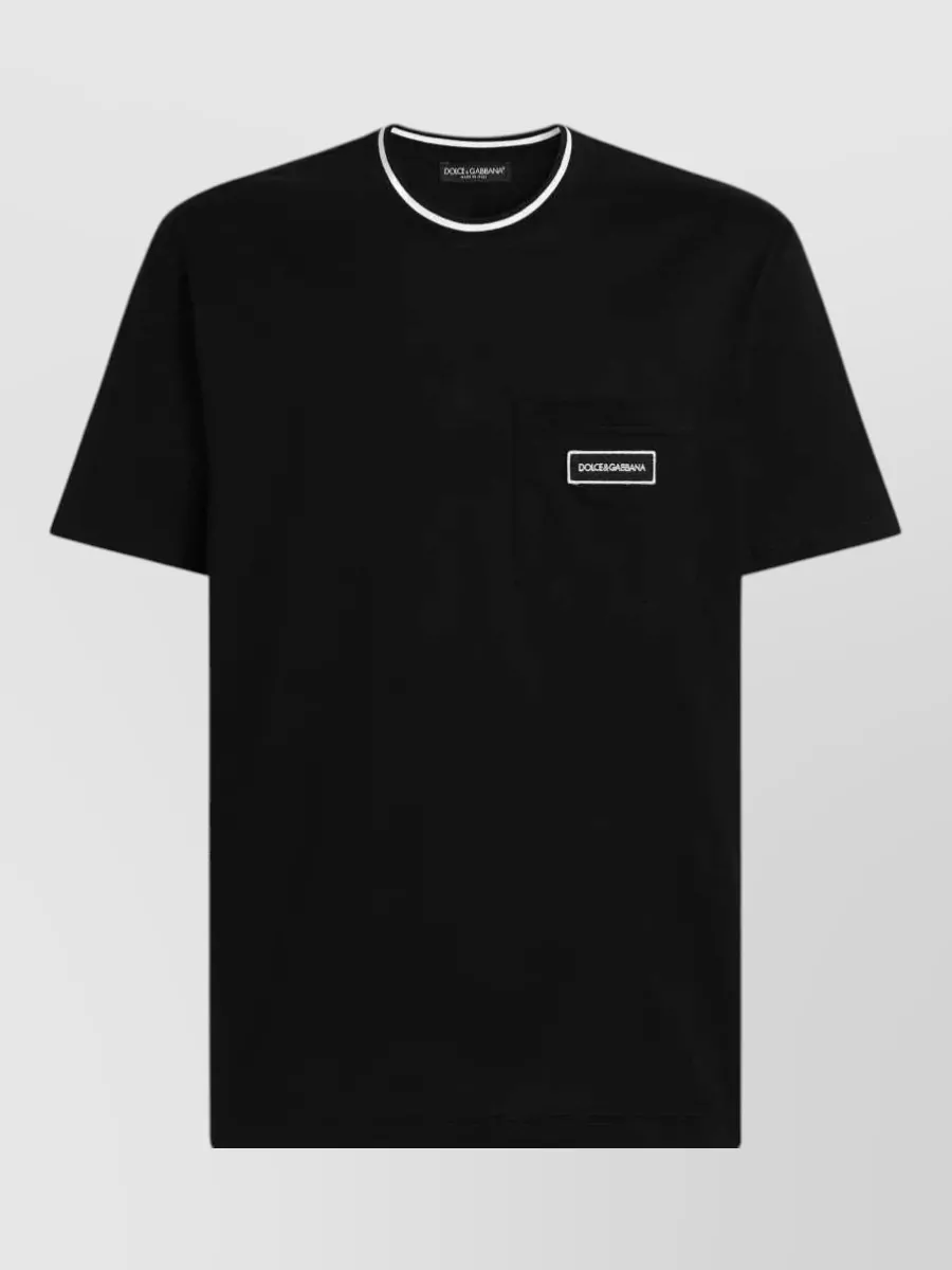 Dolce&Gabbana cotton logo pocket t-shirt