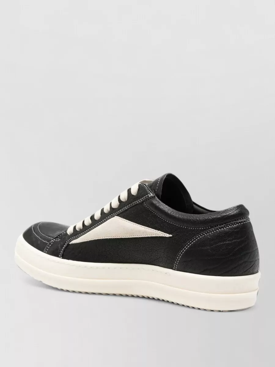 Rick Owens Leather Low-Top Sneakers