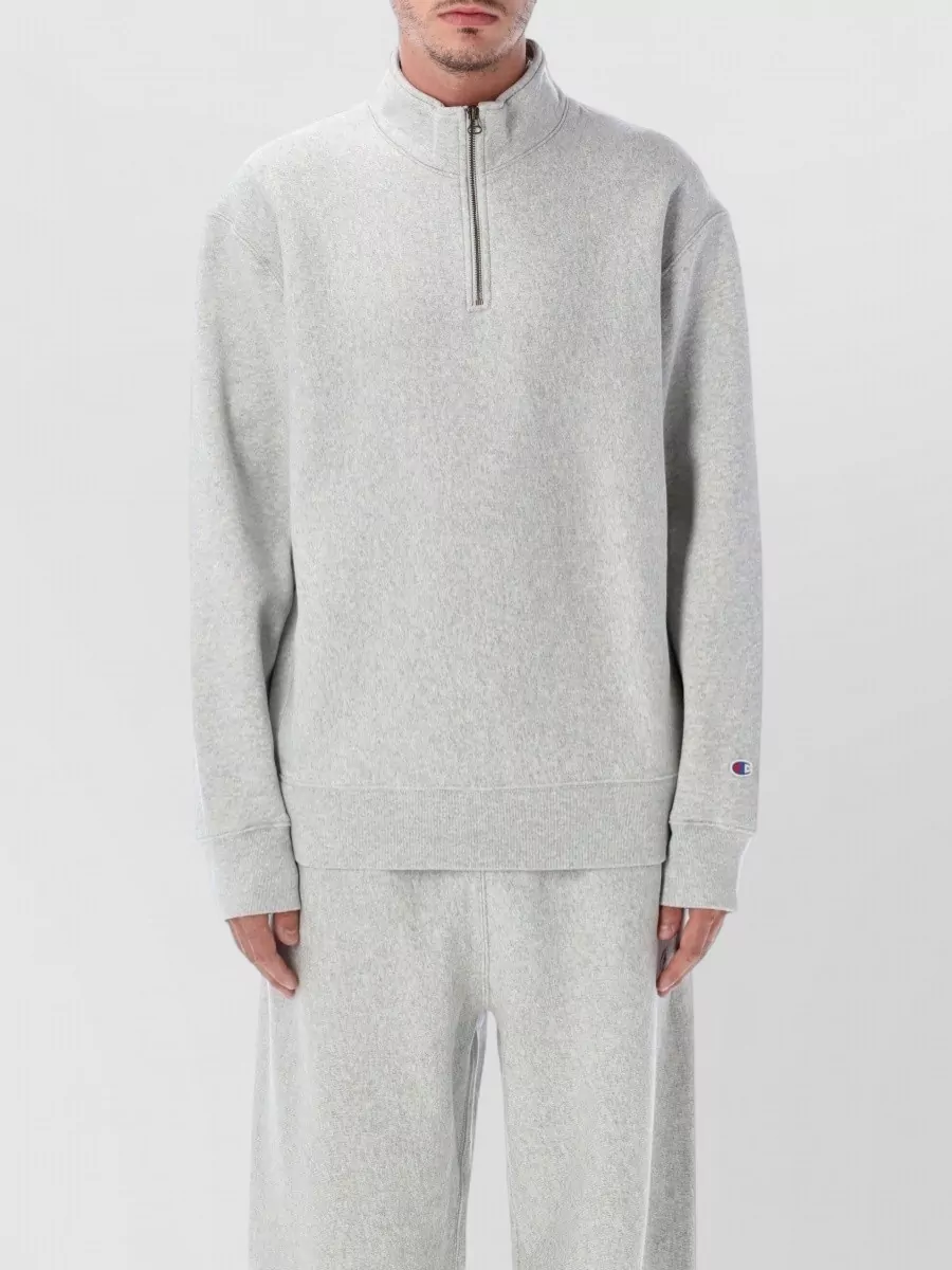 Champion cotton half zip sweatshirt
