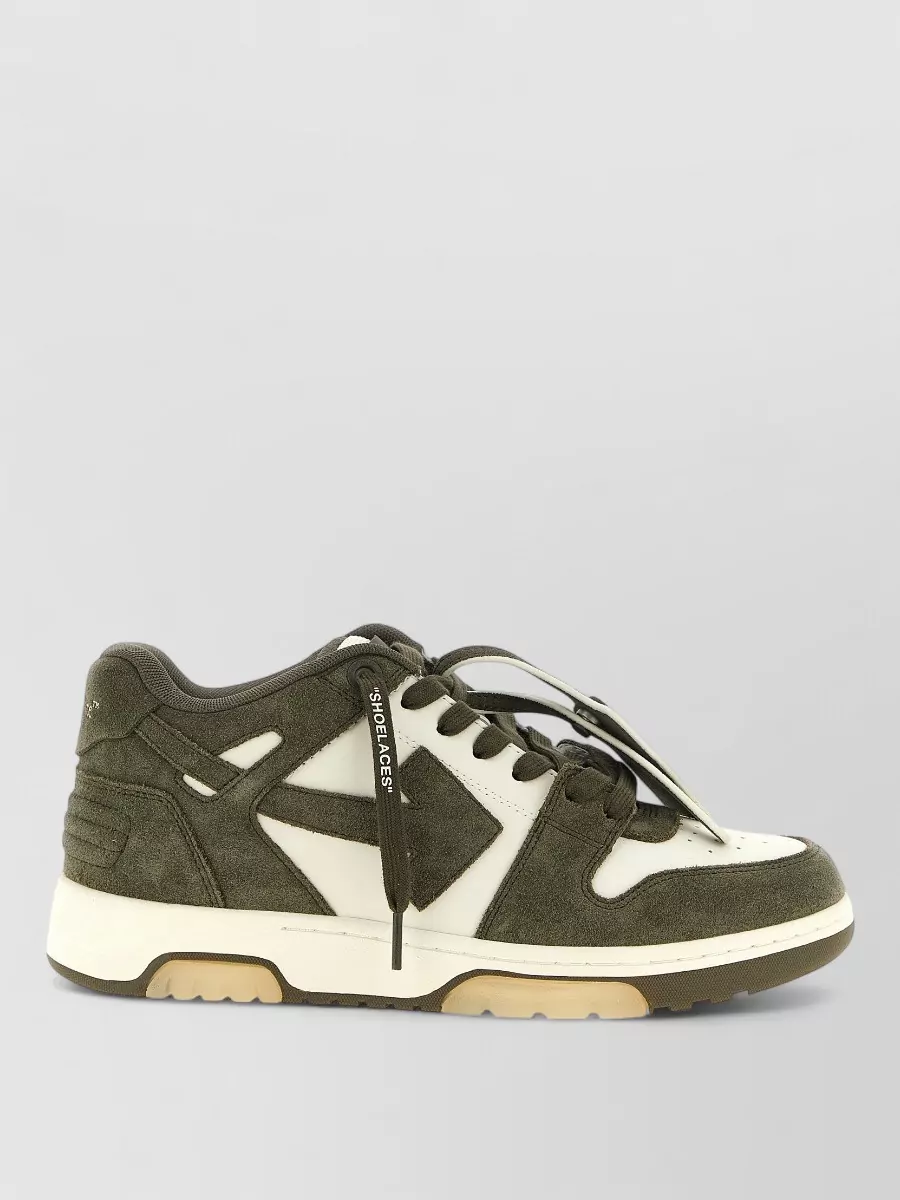 Off-White Leather Low-Top Sneakers
