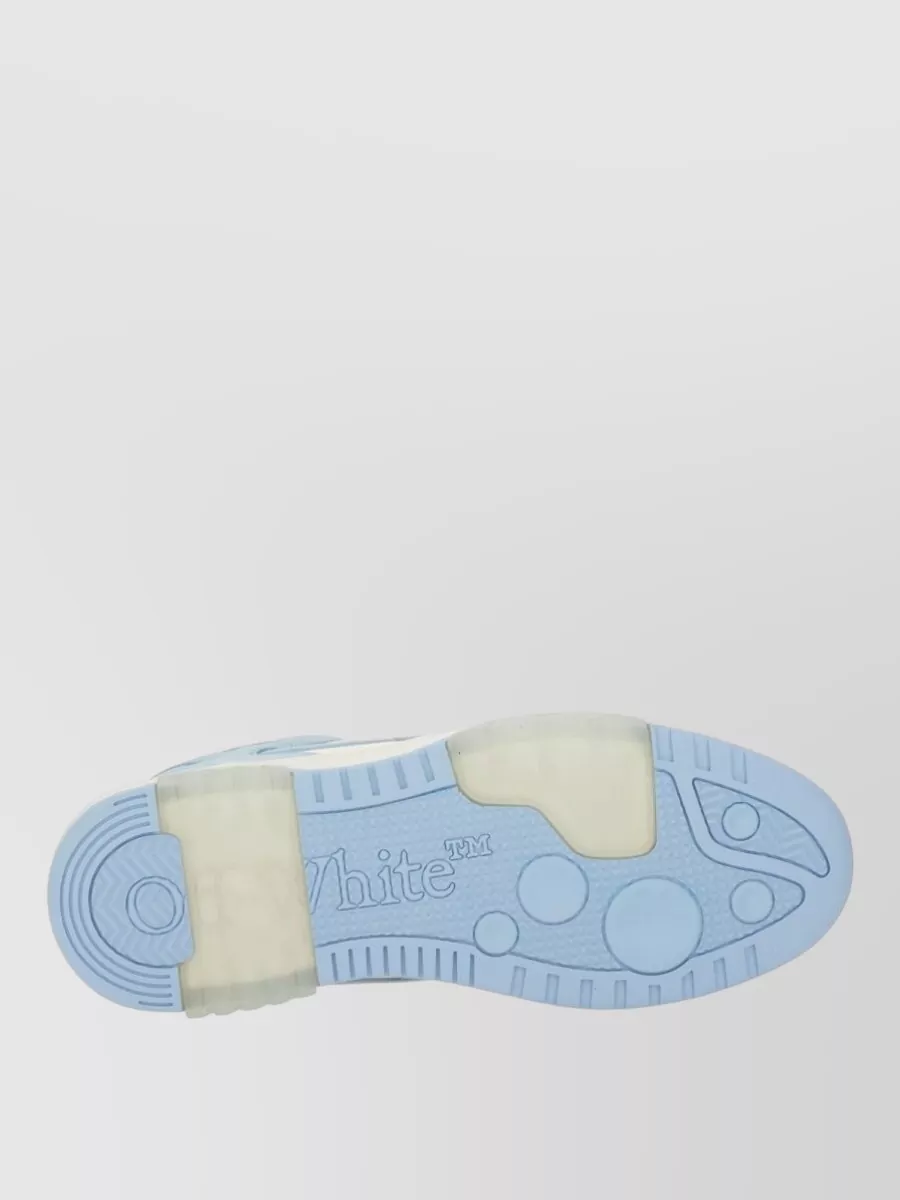 Off-White Signature Sneakers Contrast Panels Rubber Sole