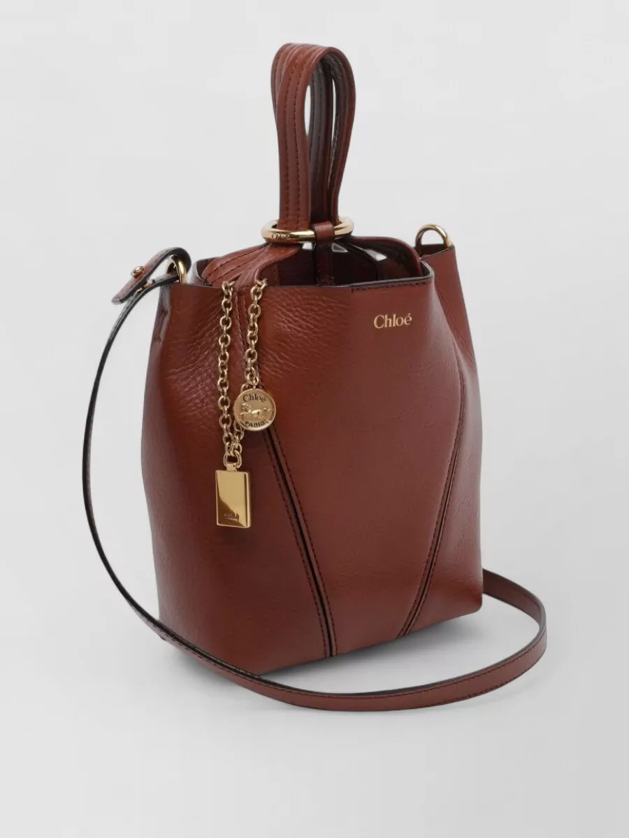 Chloé Chloé Spin Small Leather Bucket Bag