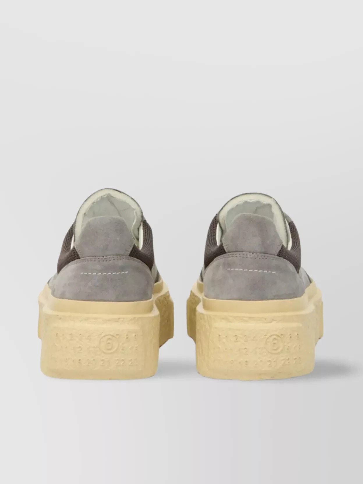 Mm6 Maison Margiela Low-Top Mesh Panel Sneakers With Perforated Detailing