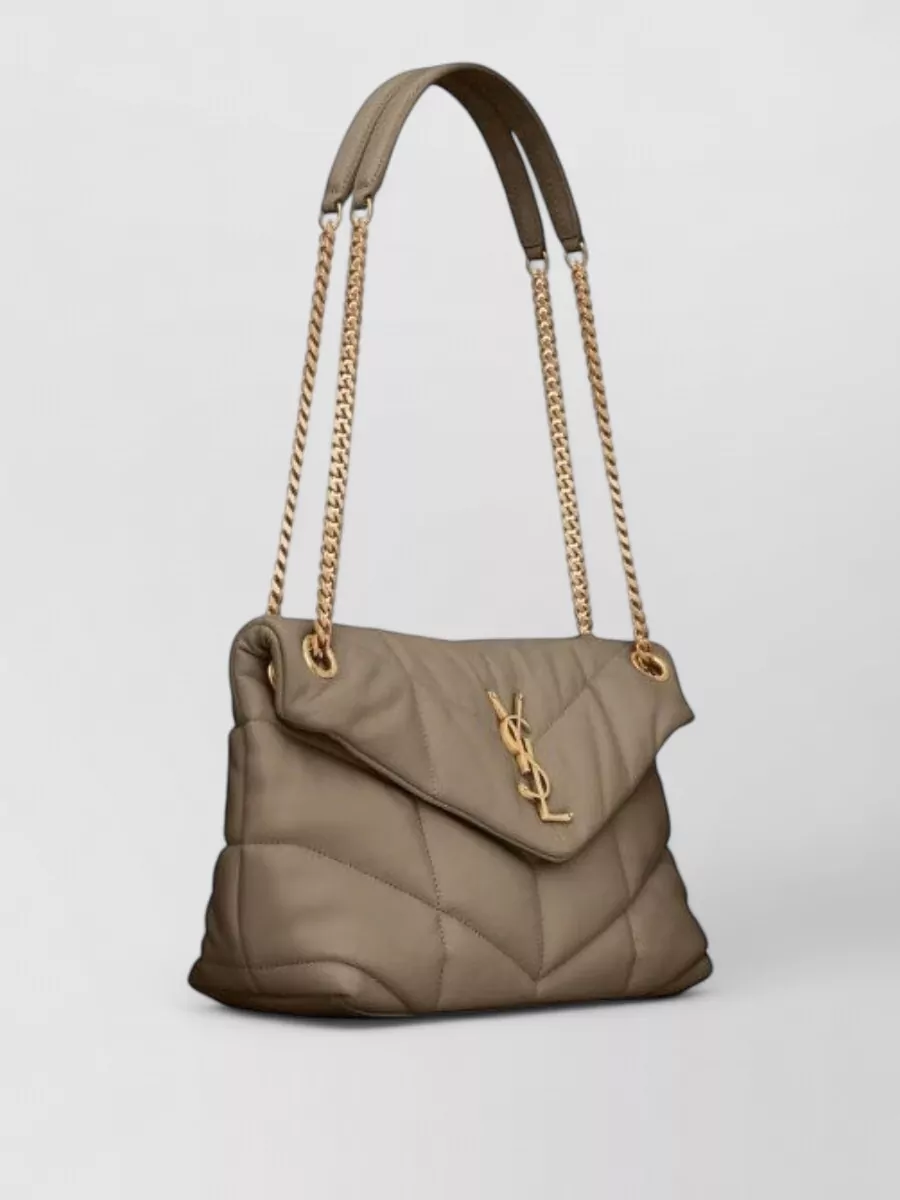 Saint Laurent Puffer Small Leather Quilted Shoulder Bag