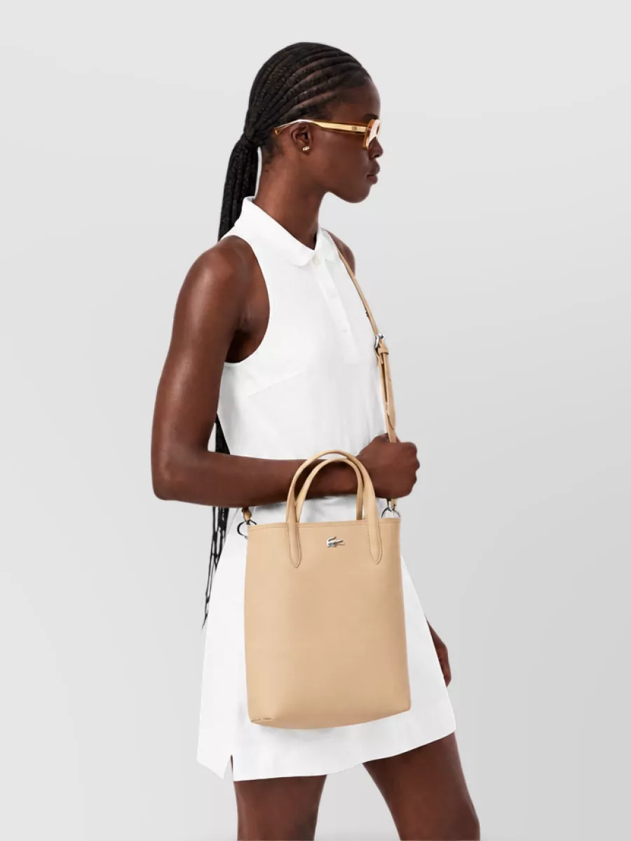 Lacoste Leather Tote Bag