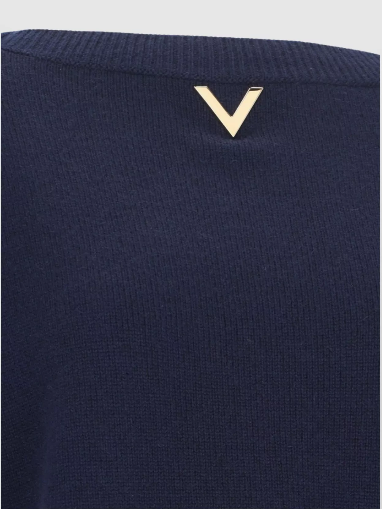 Valentino Crewneck Knitwear Gold-Tone Detail