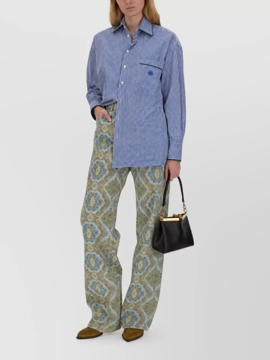 Etro Printed denim jeans