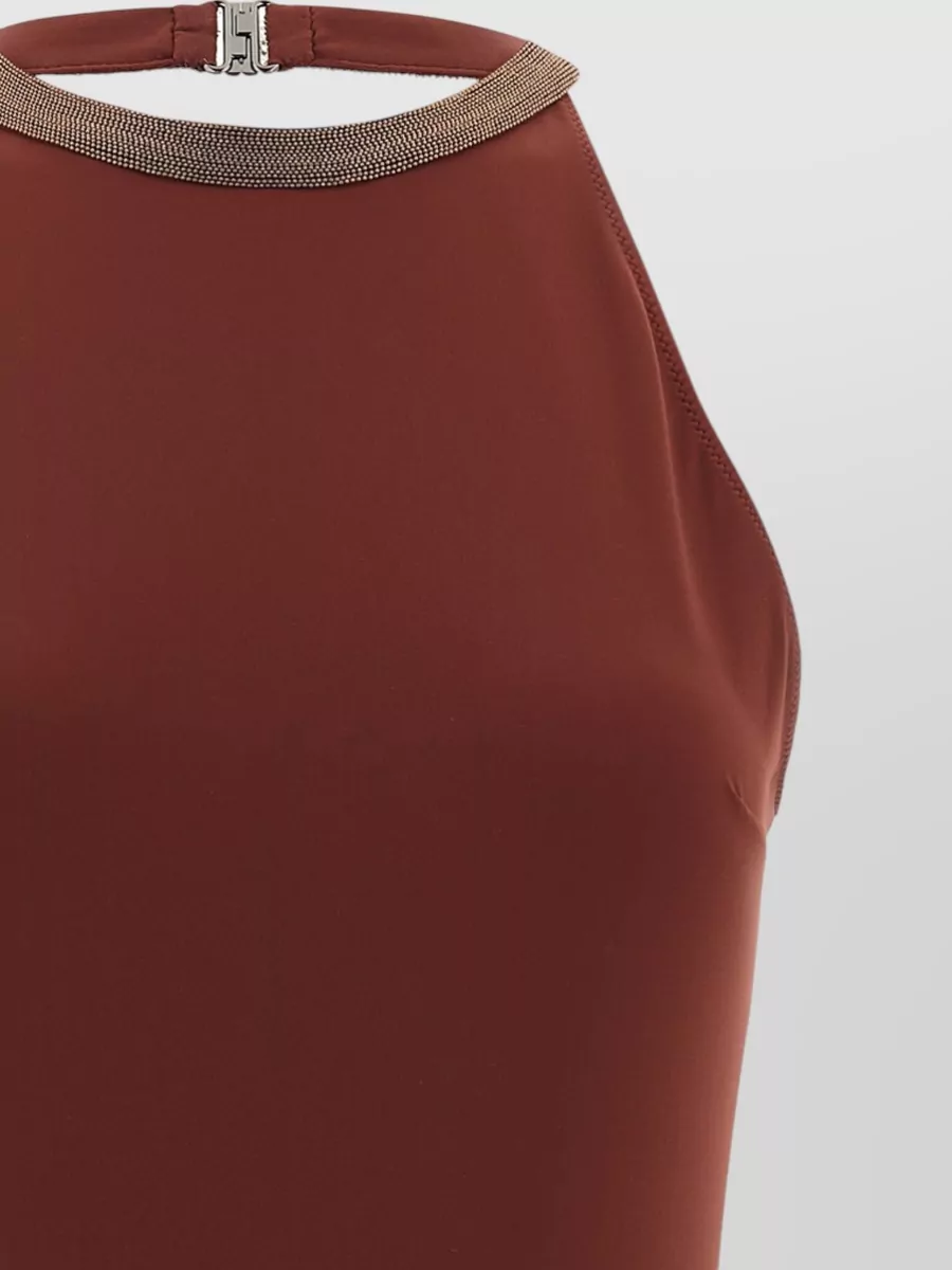 Brunello Cucinelli Halterneck One-Piece Swimsuit