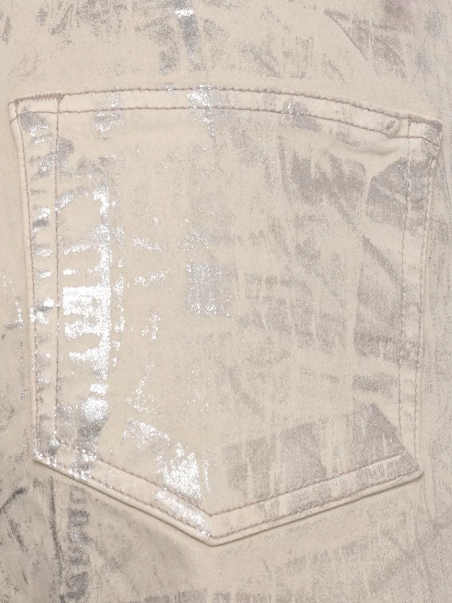 Rick Owens Drkshdw High Waist Wide Leg Cotton Jeans Trousers