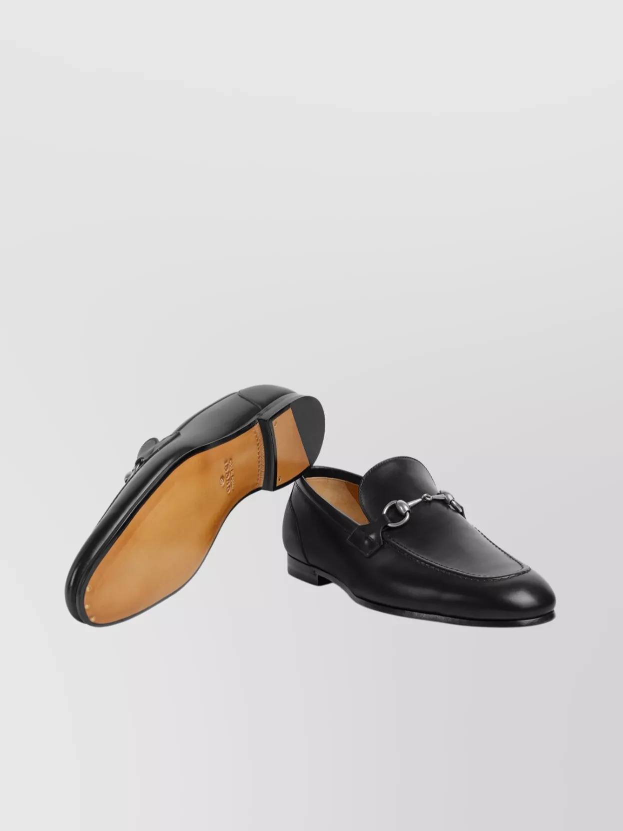 Gucci Leather Slip-On Loafers With Iconic Horsebit Detail