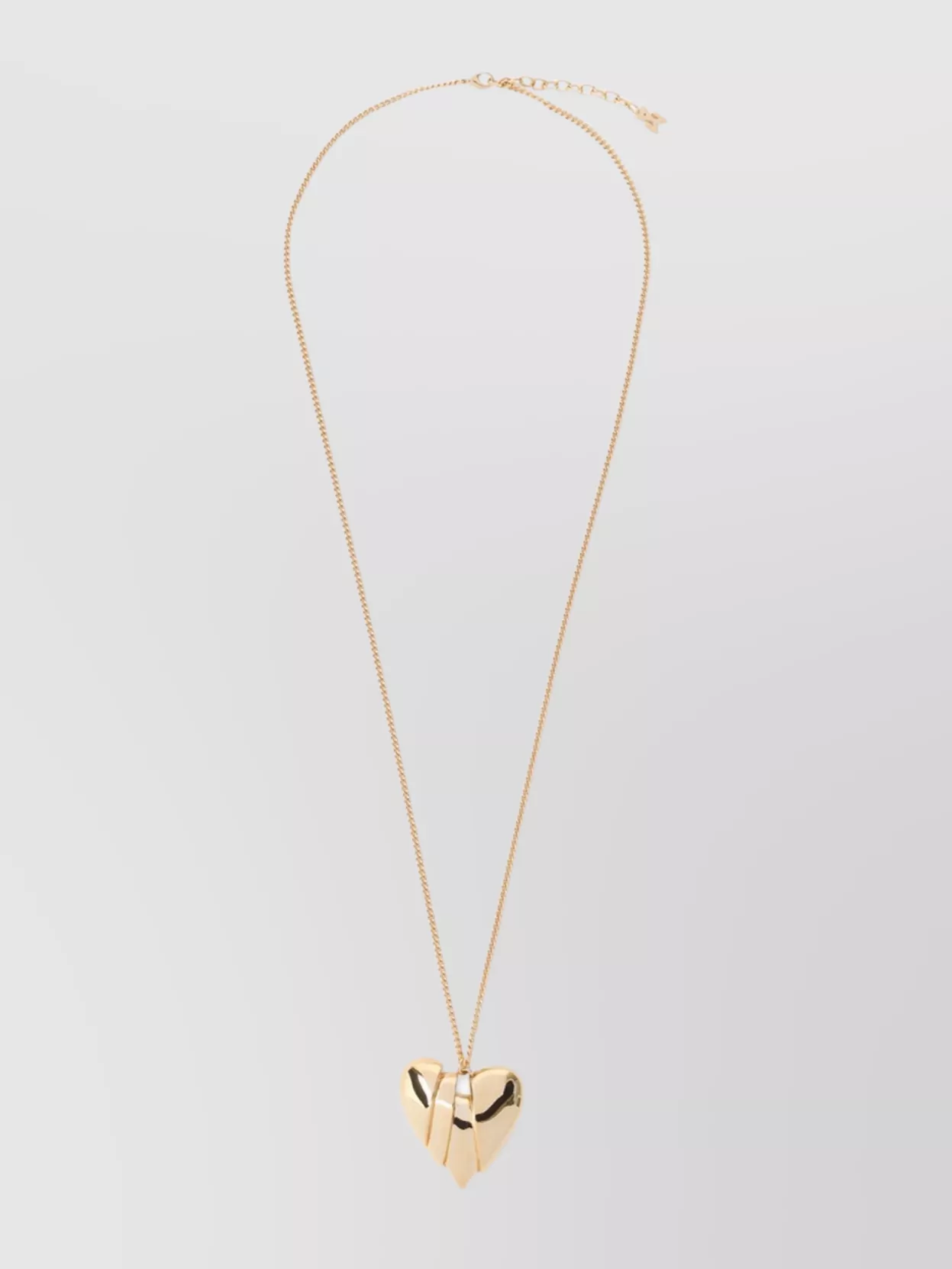 AMINA MUADDI HEARTBREAKER PENDANT NECKLACE WITH ADJUSTABLE CHAIN
