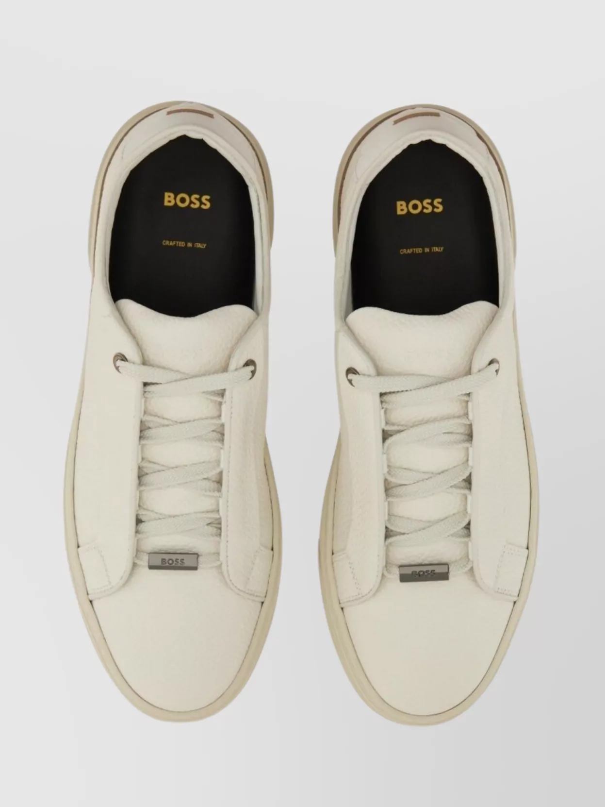 Hugo Boss Suede Low-top Trainers With Branded Lace Loop
