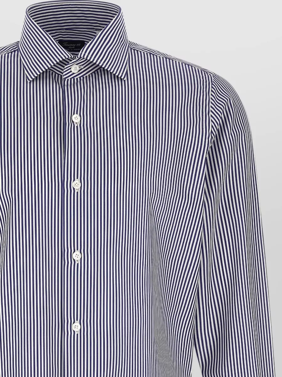 Finamore Striped Cotton Poplin Shirt