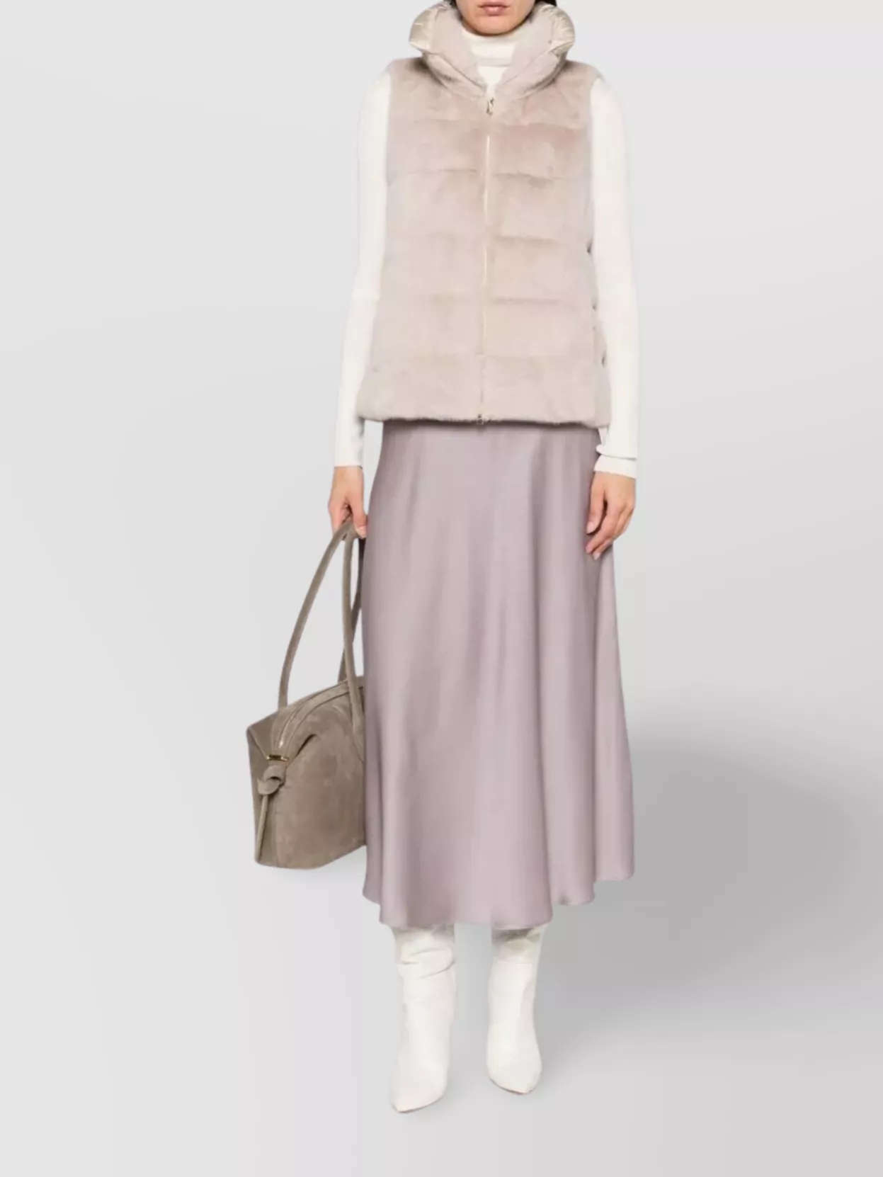 Herno Padded Quilted Sleeveless Gilet With High Collar