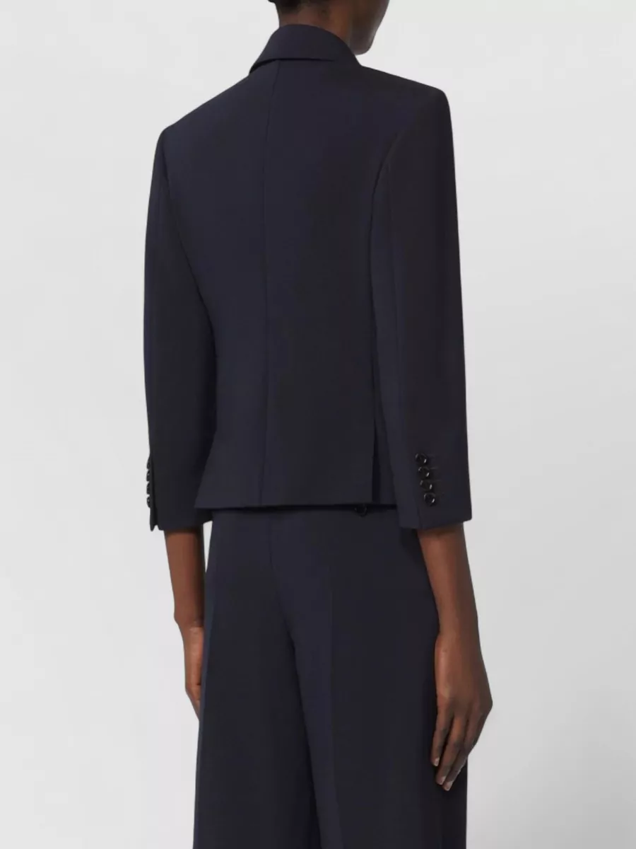 Max Mara Longline Suit Jacket Button Detailing Lapels