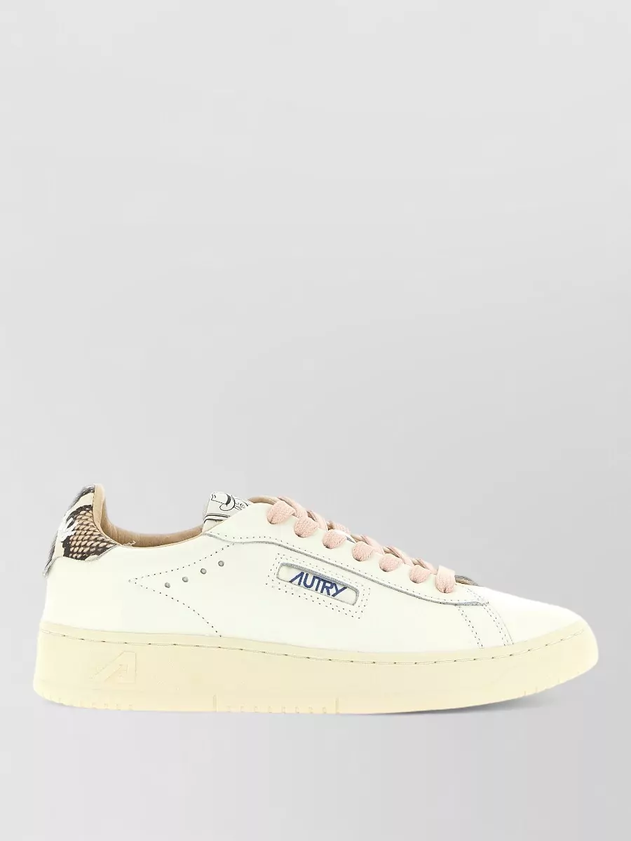 Autry Leather Low-Top Lace-Up Sneakers