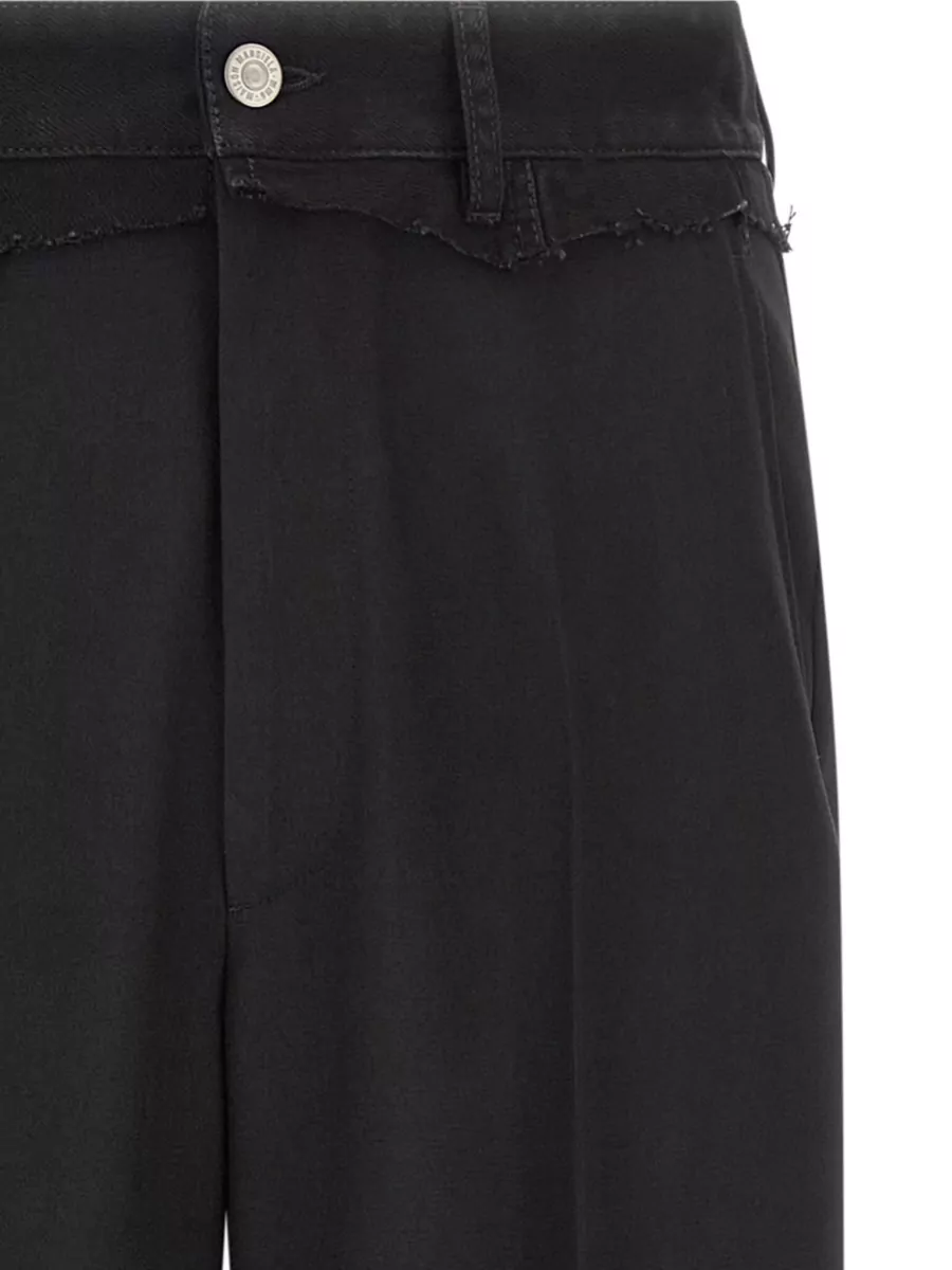 Mm6 Maison Margiela Denim Panel Trousers Belt Loops Detail